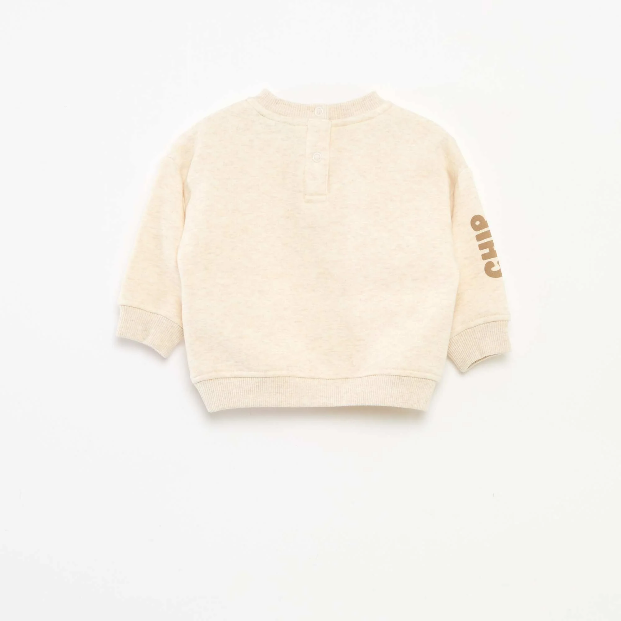 Disney 'Chip & Dale' solid colour round neck jumper BEIGE - Image 4