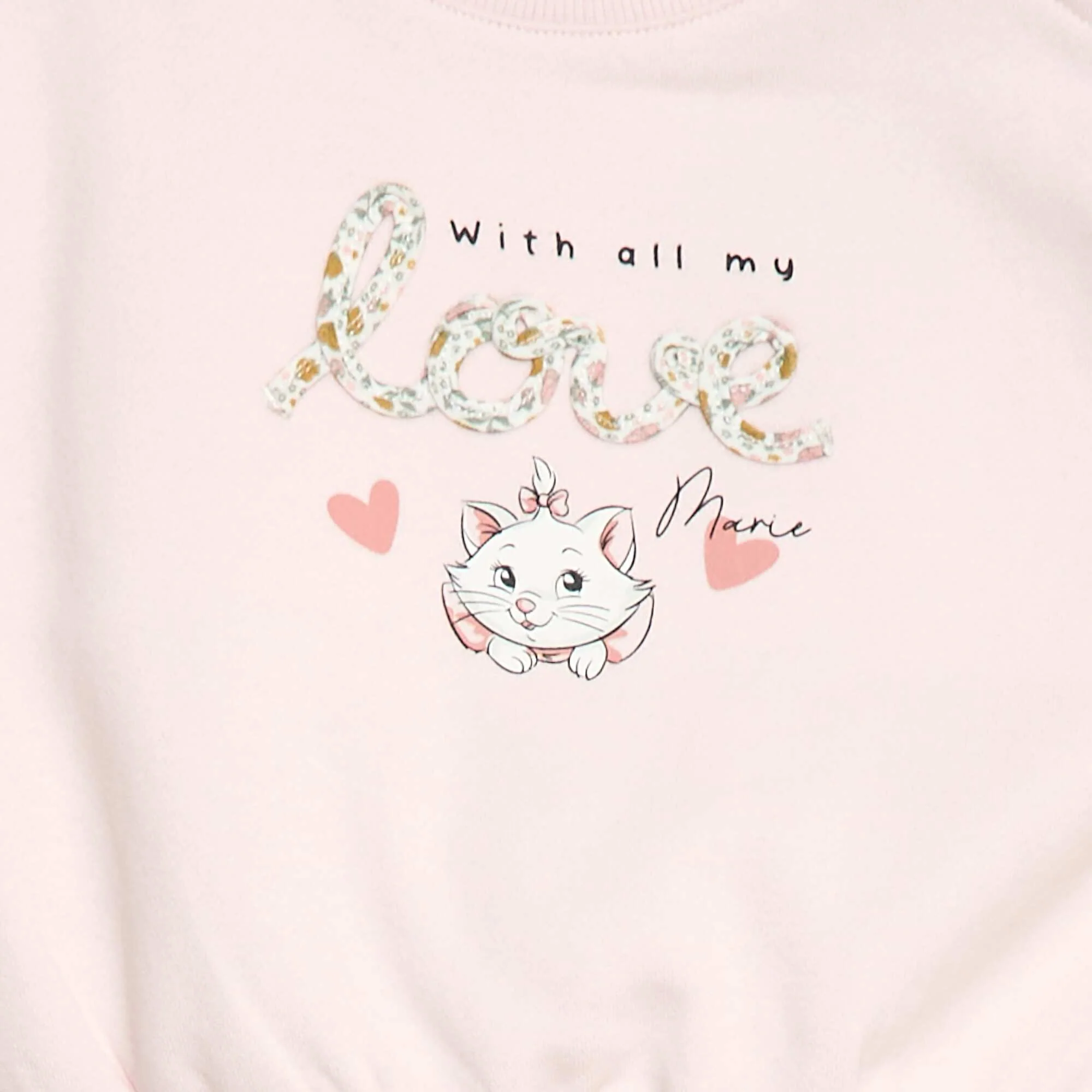 Disney Marie printed round neck sweatshirt PINK - Image 2