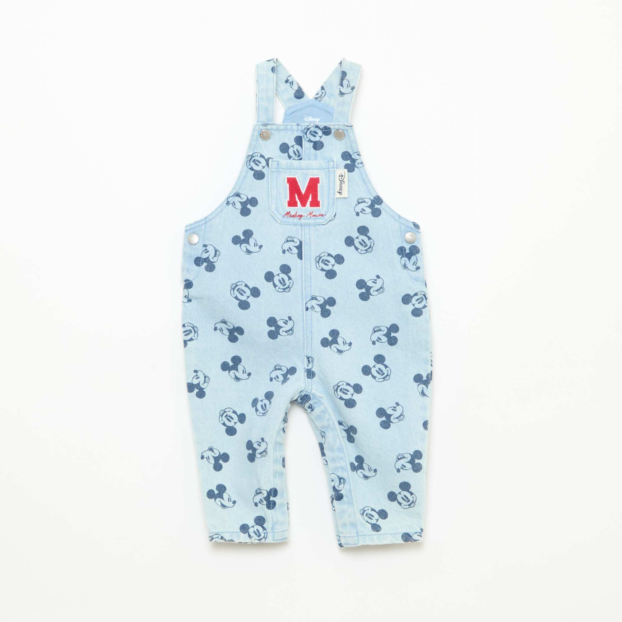 Disney Printed Denim Overalls BLUE