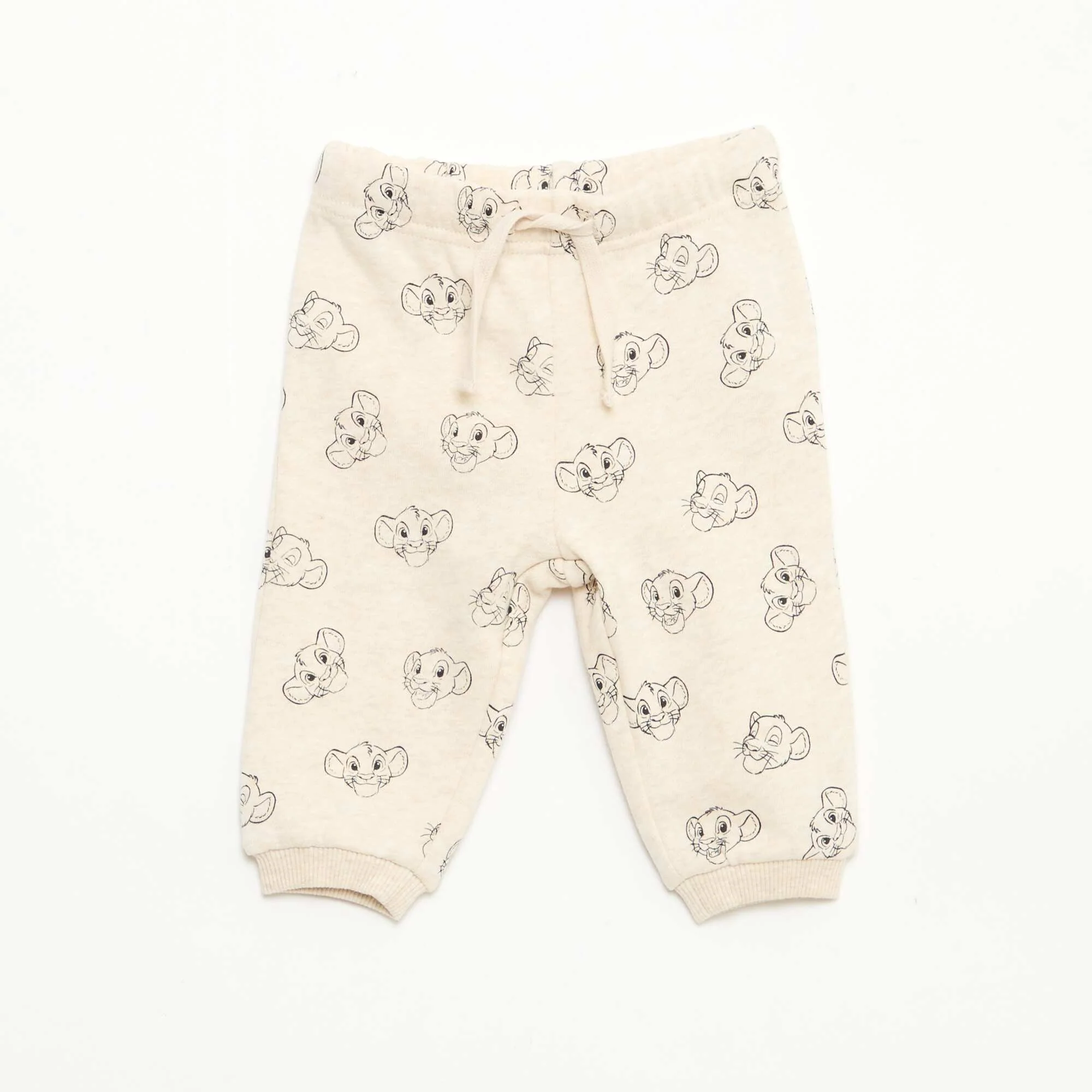Disney 'Simba' Cotton Sweatshirt + Pants Set WHITE - Image 5