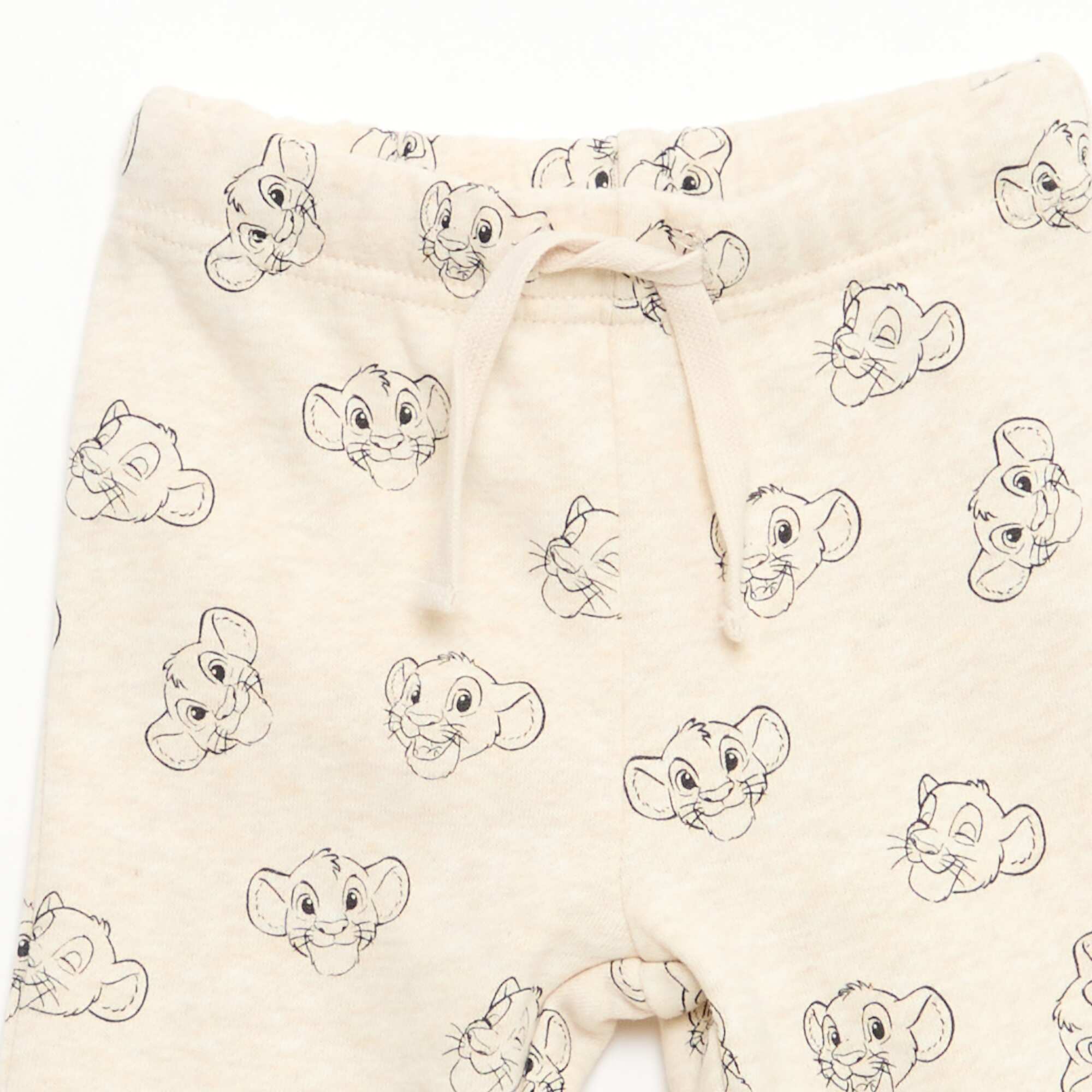 Disney 'Simba' Cotton Sweatshirt + Pants Set WHITE - Image 6