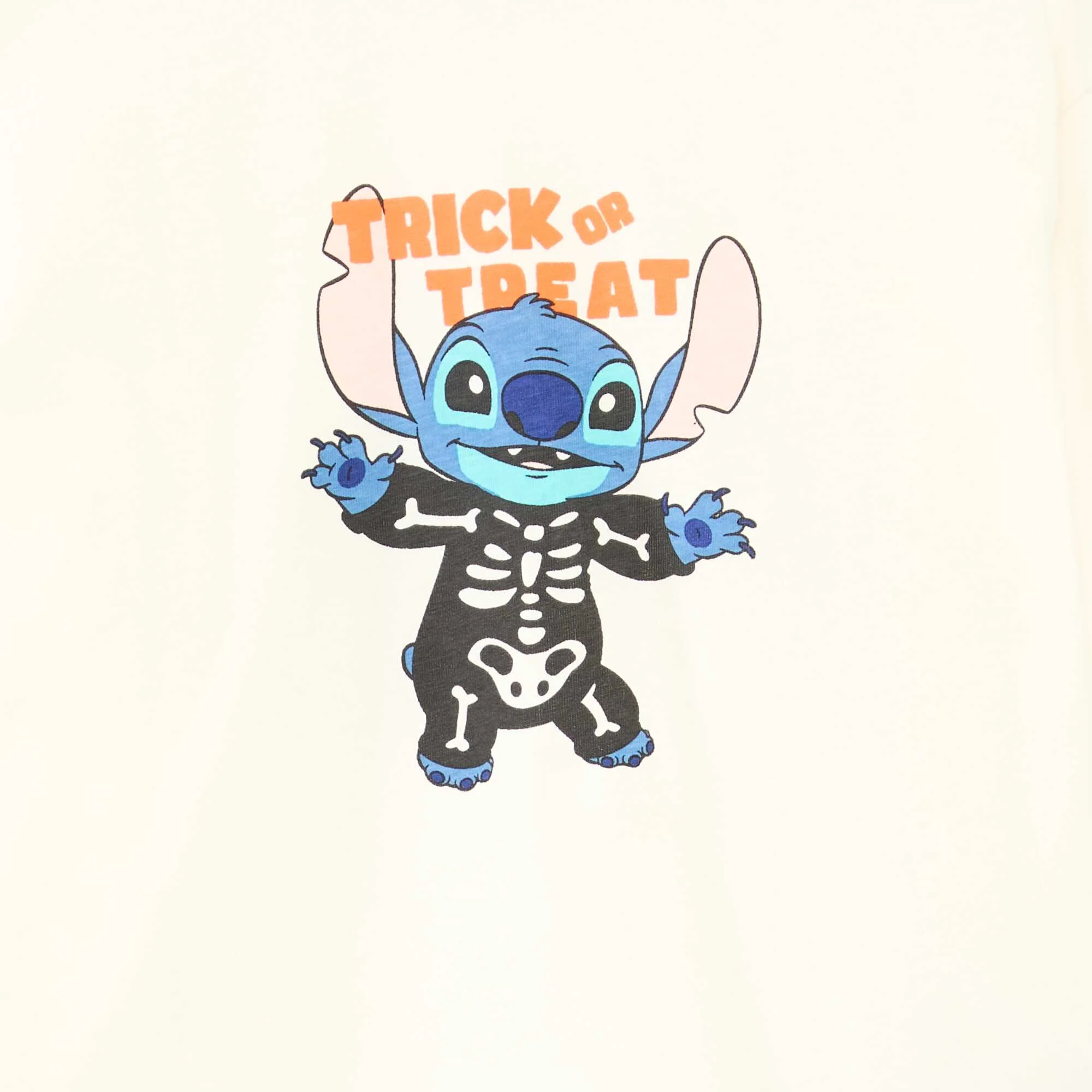 Disney Stitch Halloween Jersey T-shirt WHITE - Image 2