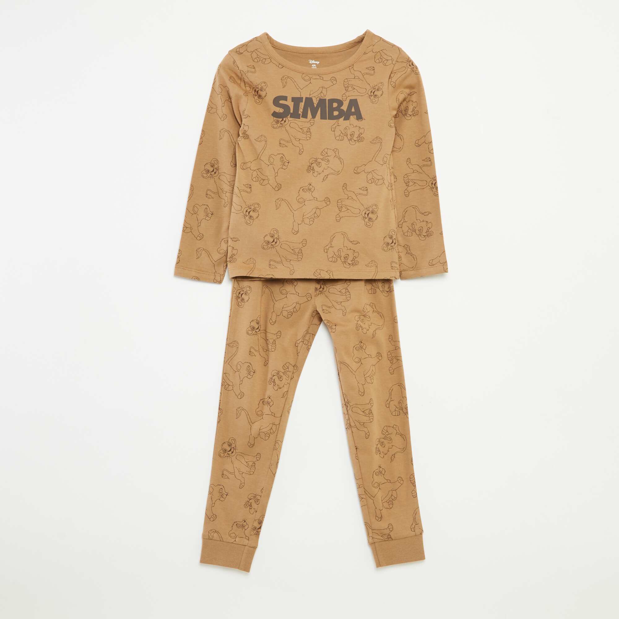 Disney T-shirt and trousers pyjama set - 2-piece set BEIGE