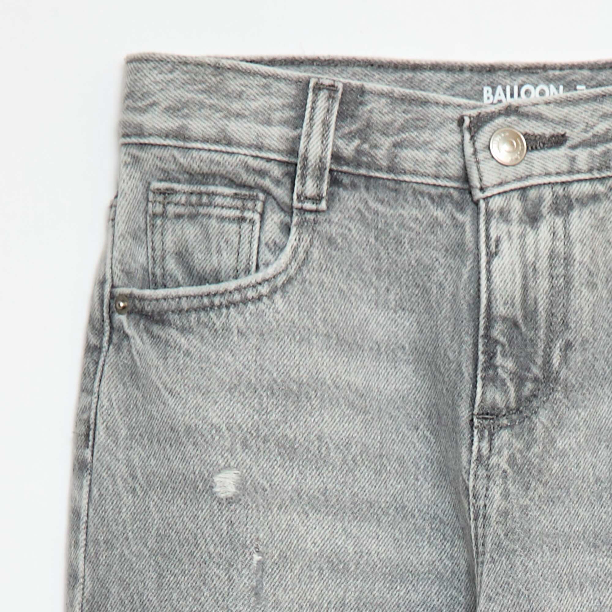 Distressed mom jeans GREY - Image 3