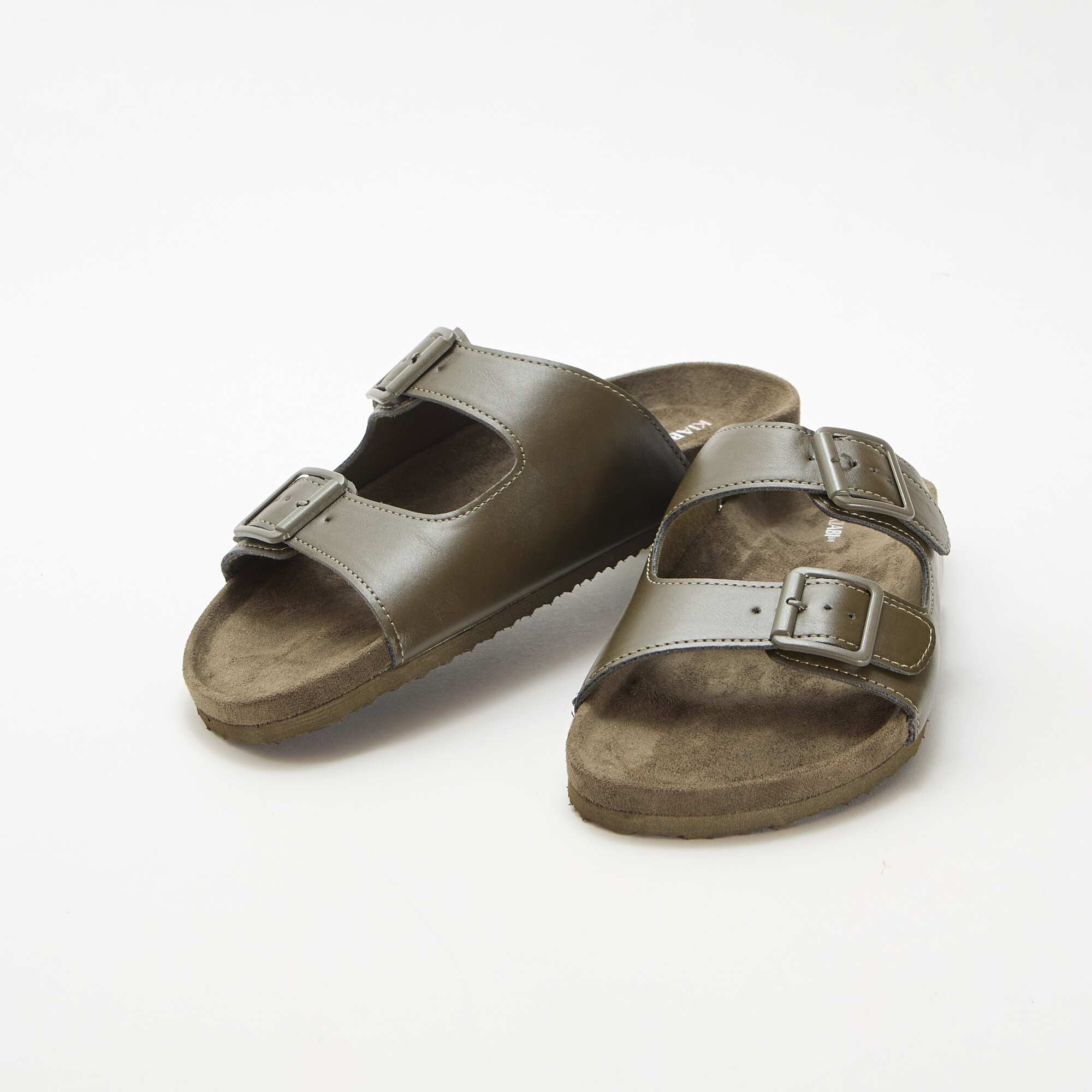 Double Strap Mules KHAKI - Image 5