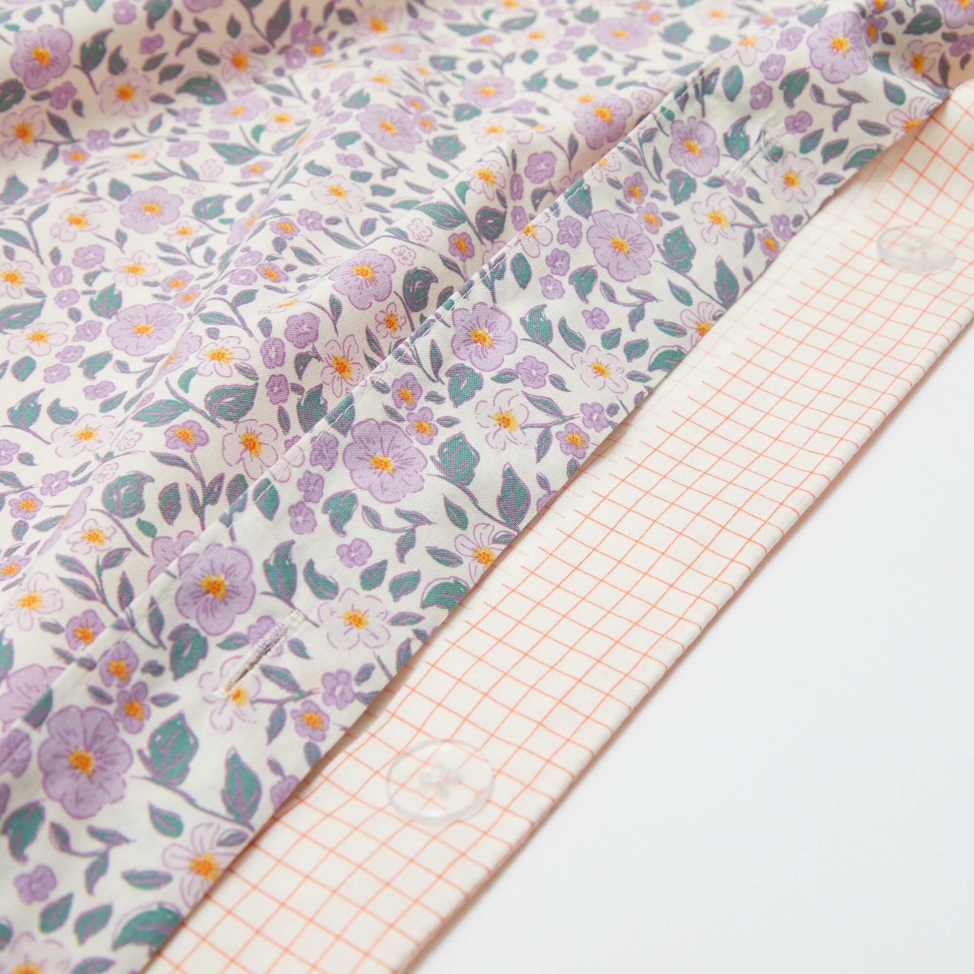 Duvet Cover Set (140 x 200cm) + Pillowcase - 2 pieces PURPLE - Image 11