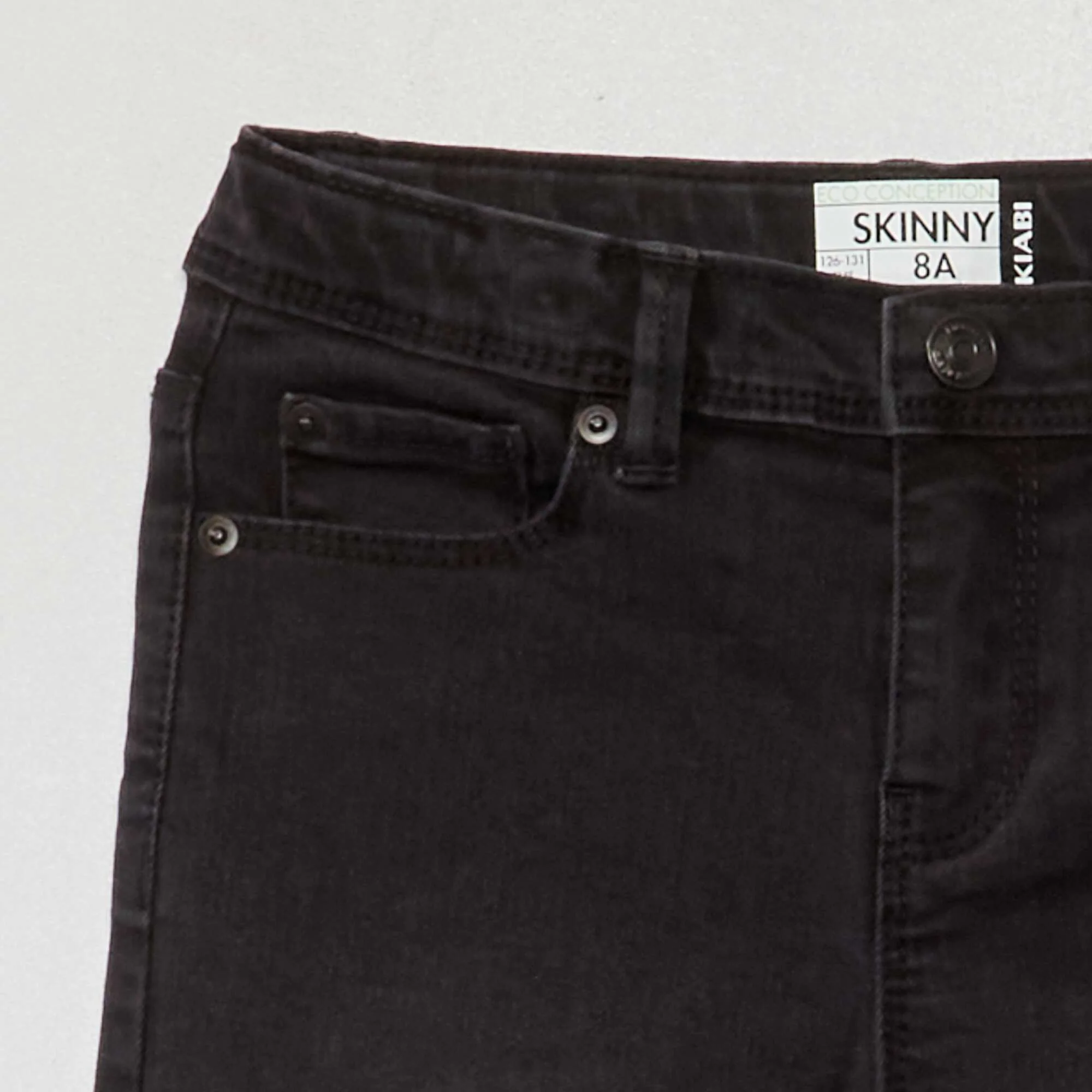Eco-design skinny jeans BLACK - Image 3