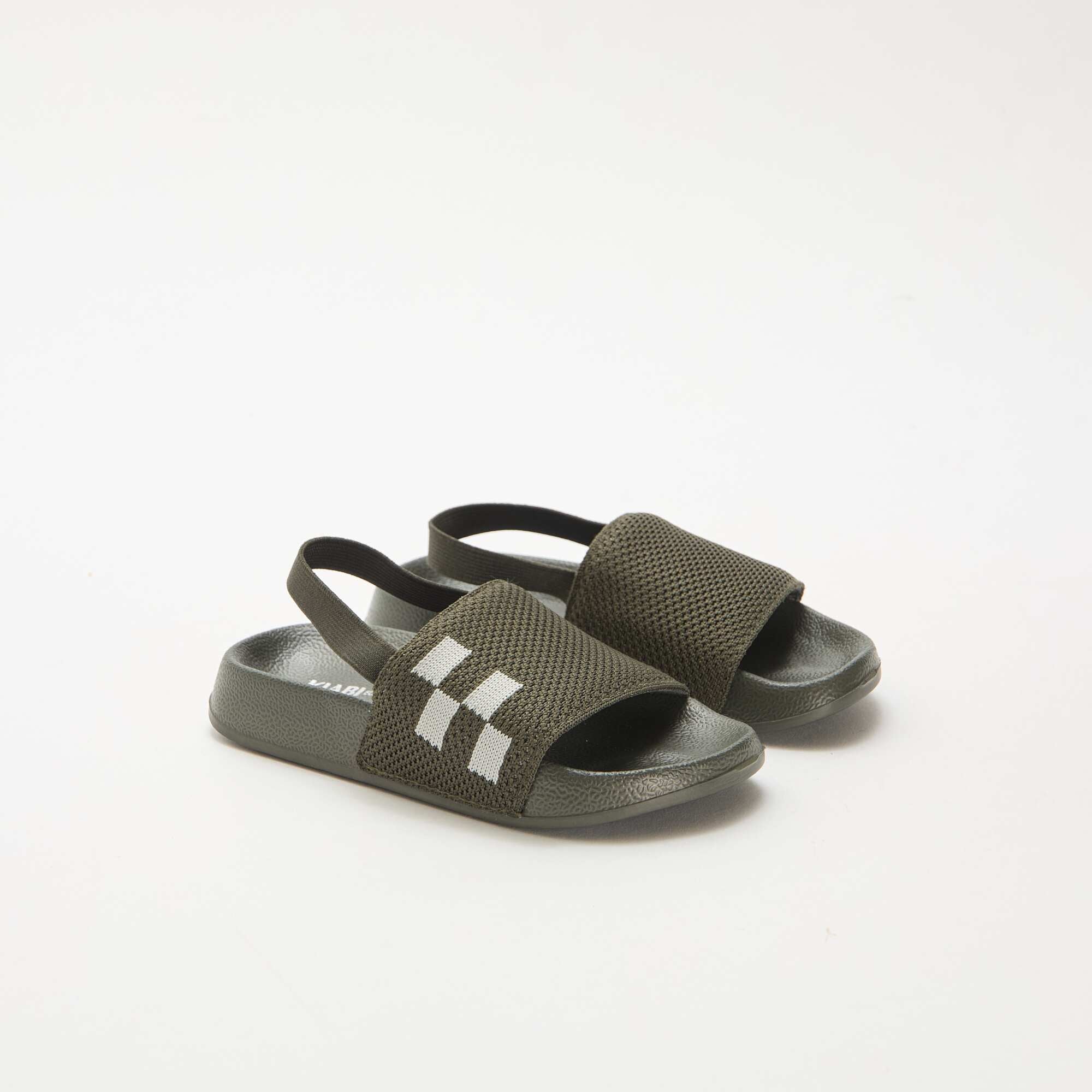 Elasticated Pool Slides KHAKI
