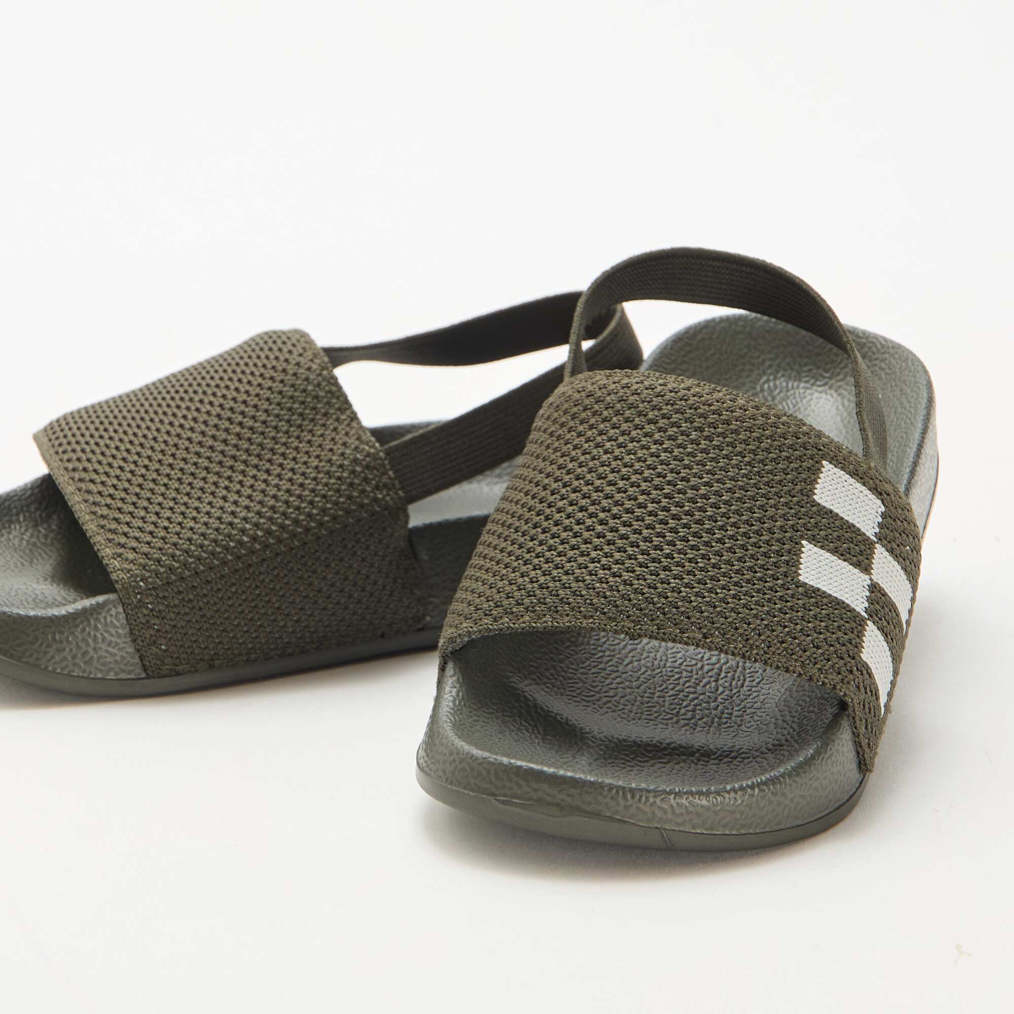 Elasticated Pool Slides KHAKI - Image 5