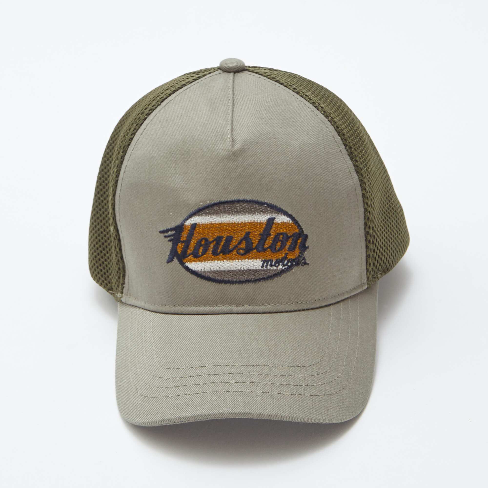 Embroidered cap KHAKI - Image 2