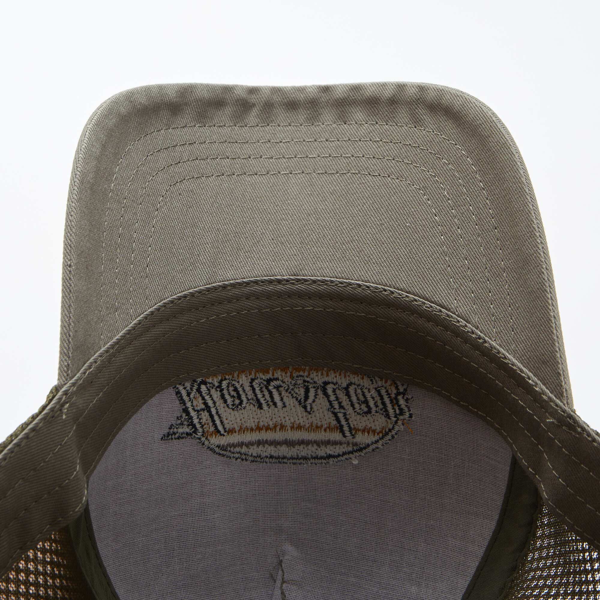 Embroidered cap KHAKI - Image 4