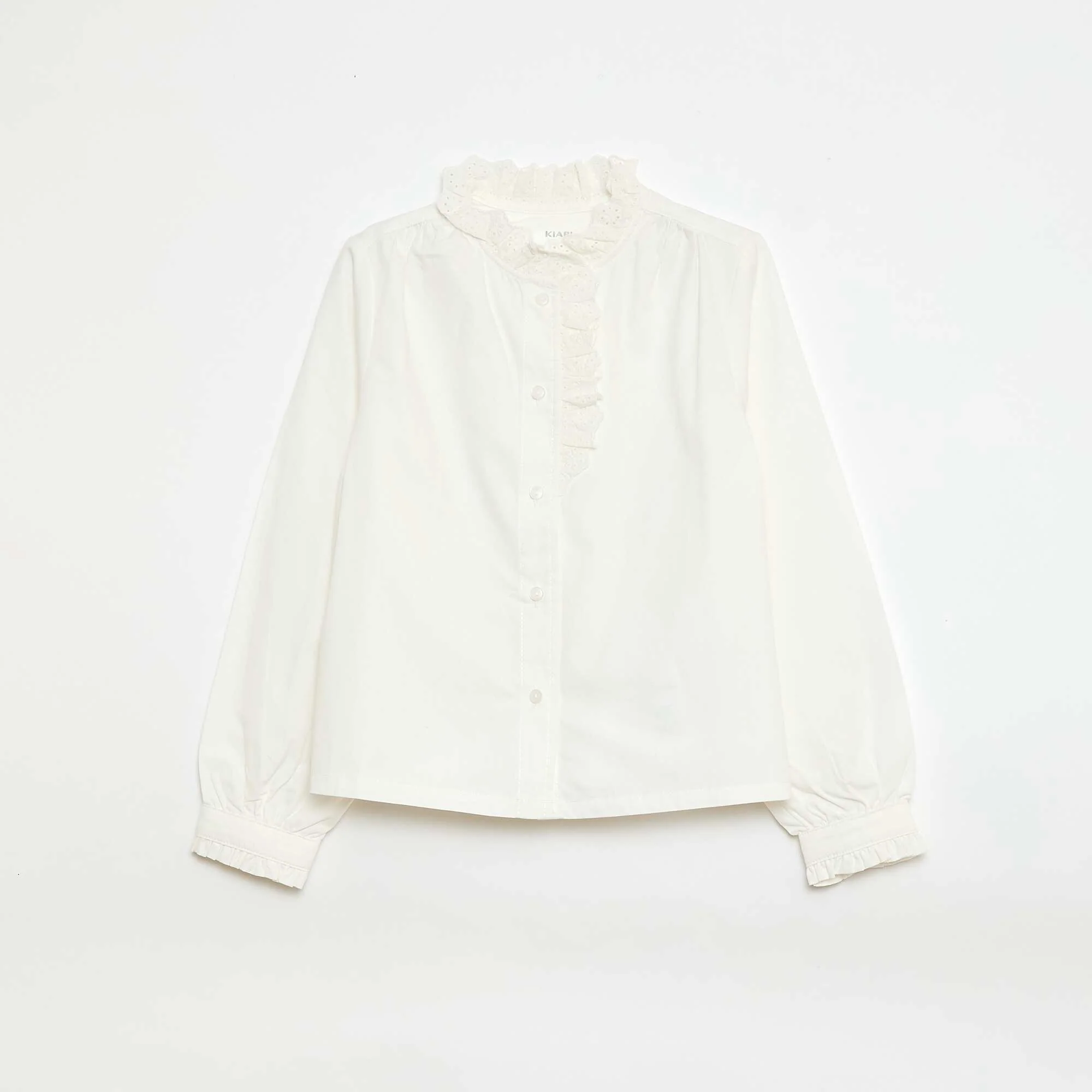 Fancy Collar Shirt WHITE