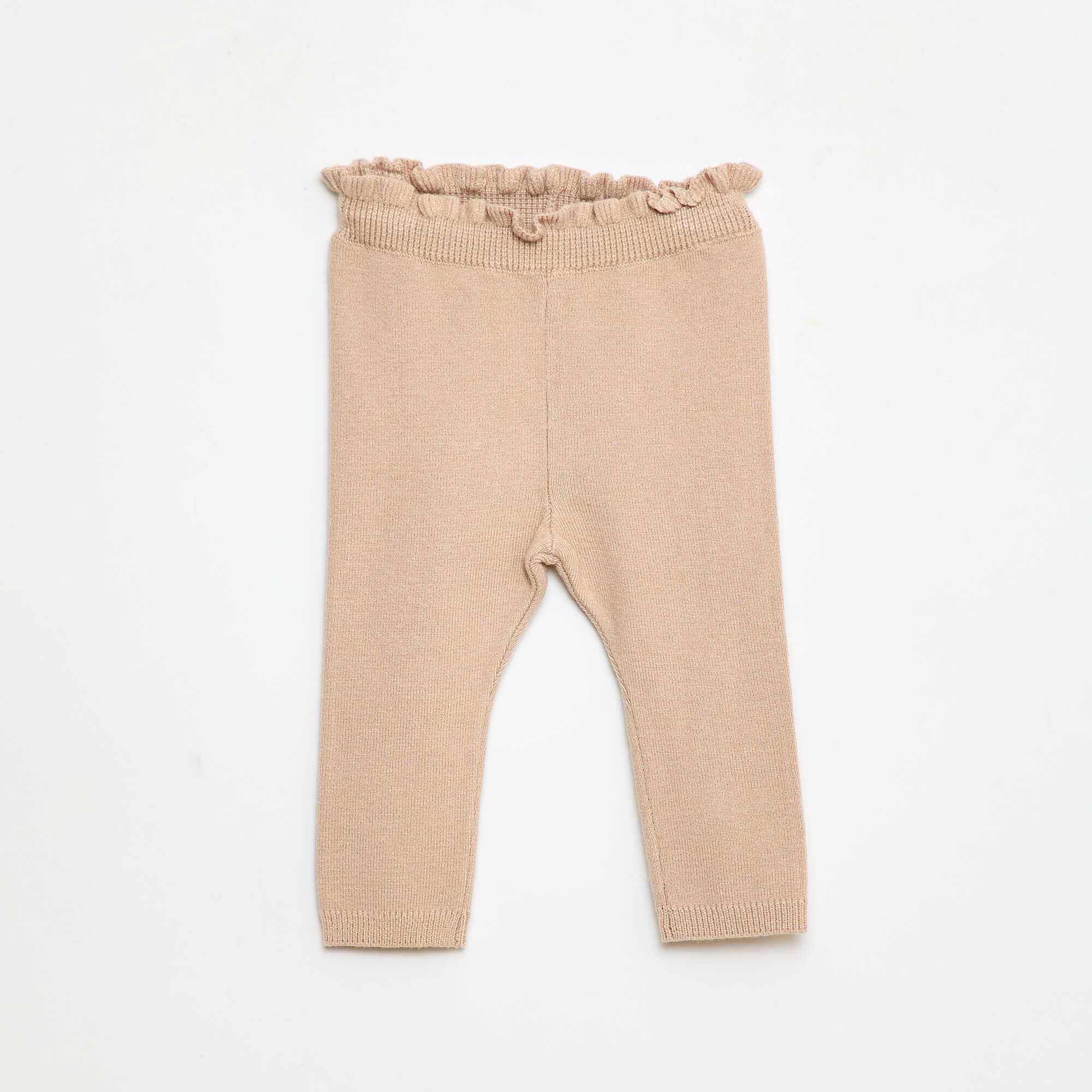 Fancy Leggings Set + Lace Socks BEIGE - Image 2