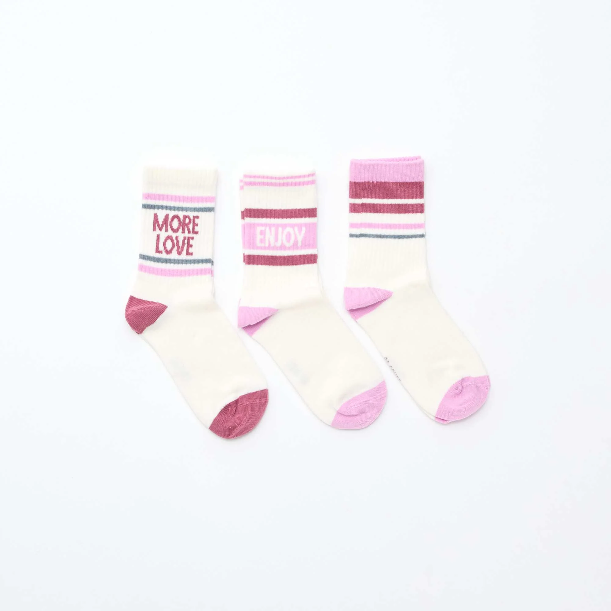 Fancy Ribbed Socks PURPLE - Image 2
