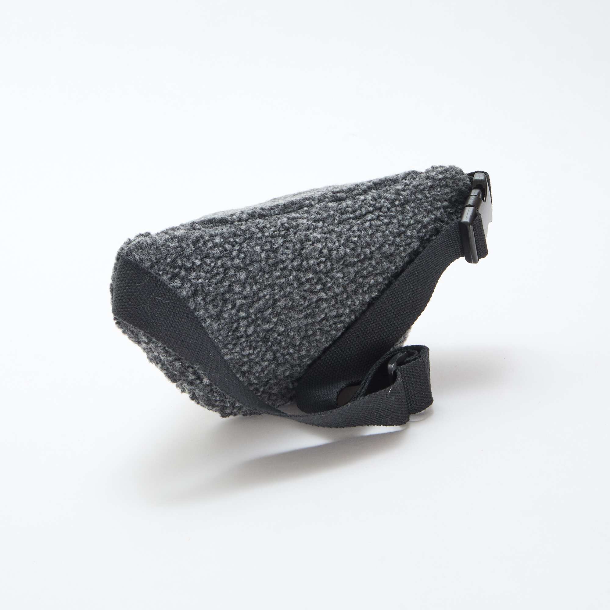 Faux Shearling Belt Bag 27x15 cm GREY - Image 2