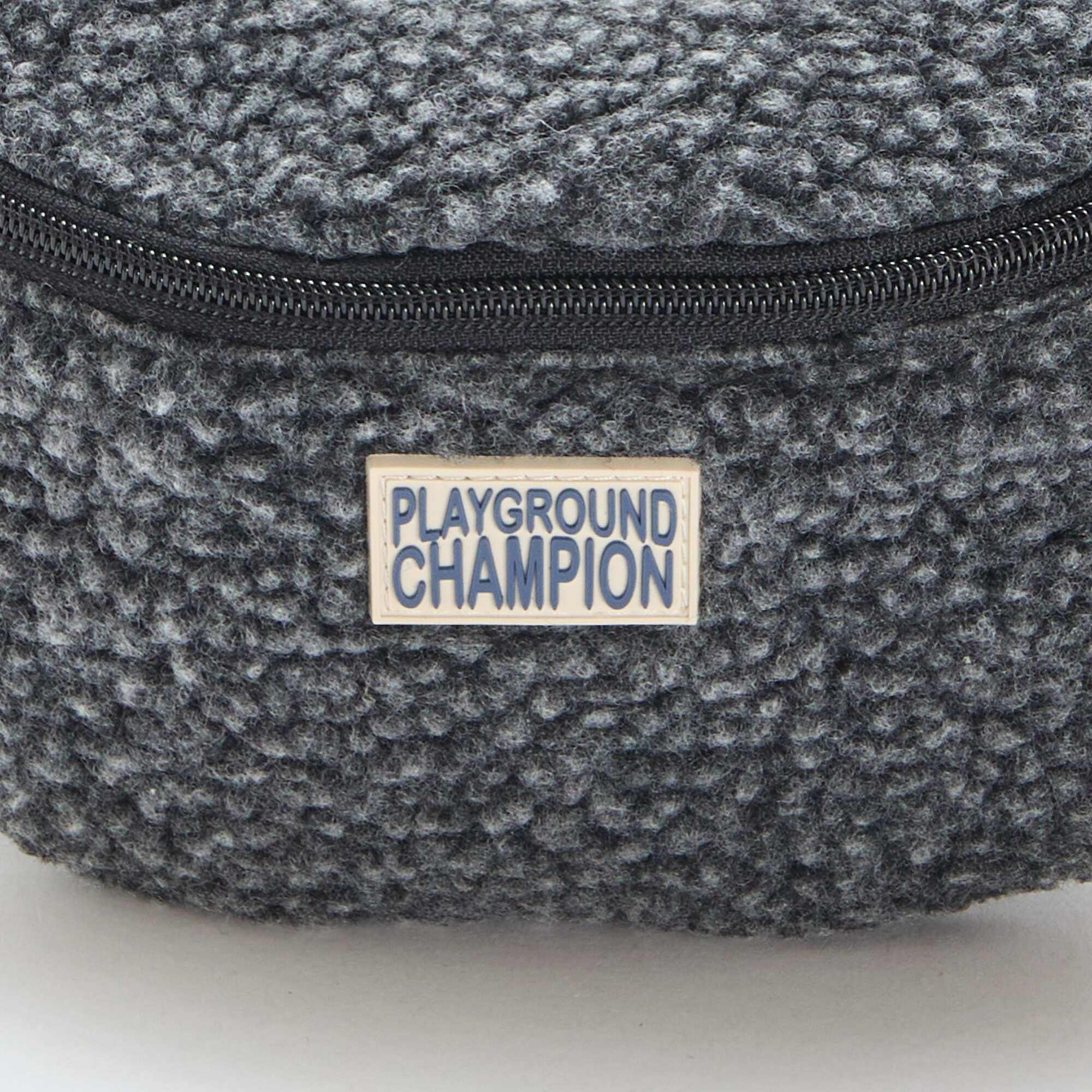 Faux Shearling Belt Bag 27x15 cm GREY - Image 4