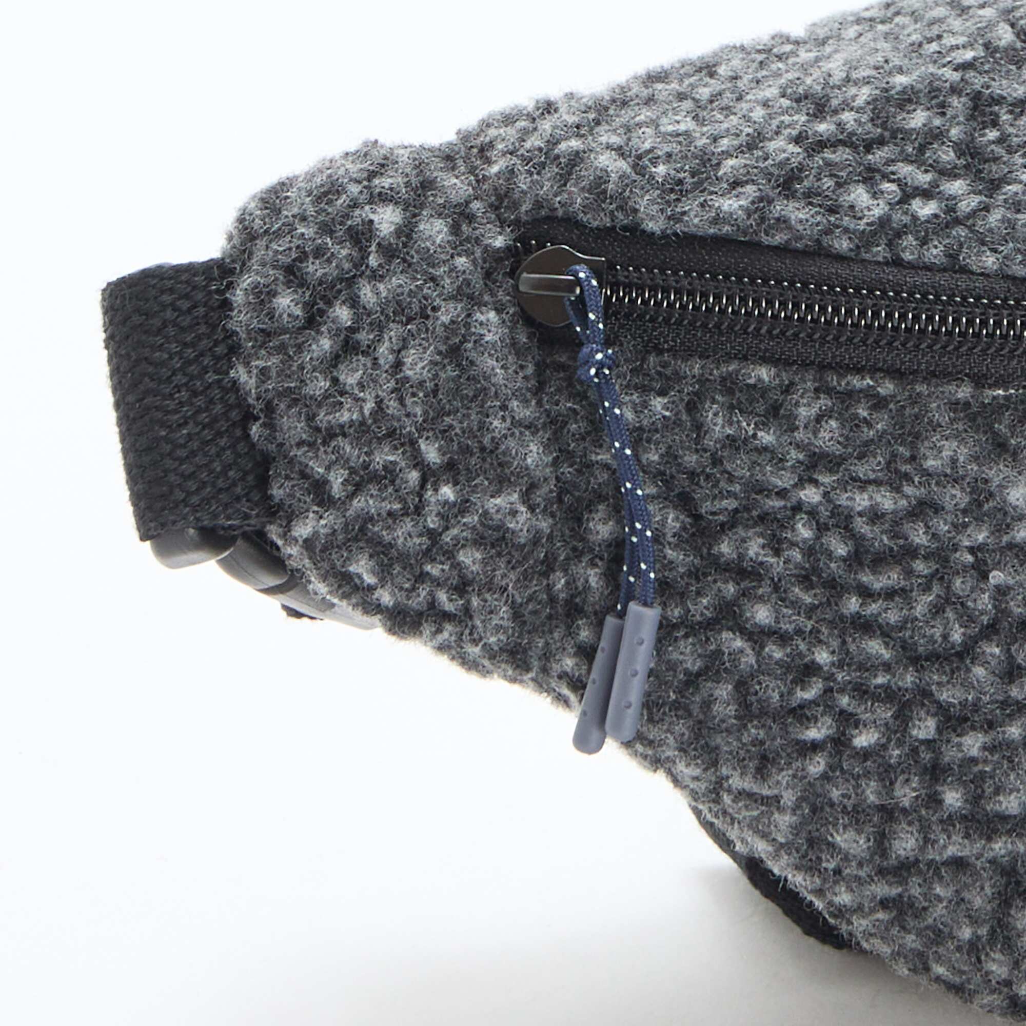 Faux Shearling Belt Bag 27x15 cm GREY - Image 5