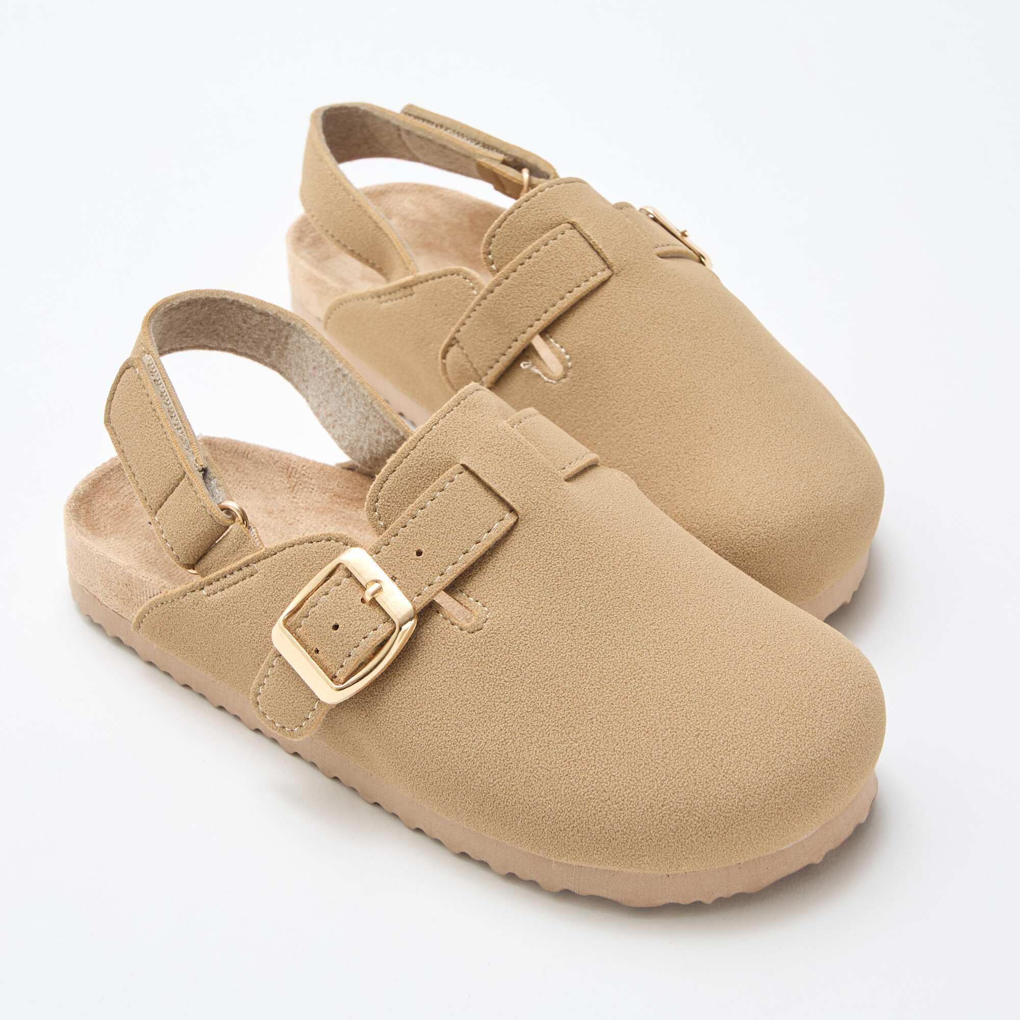 Faux Suede Clog BEIGE - Image 5