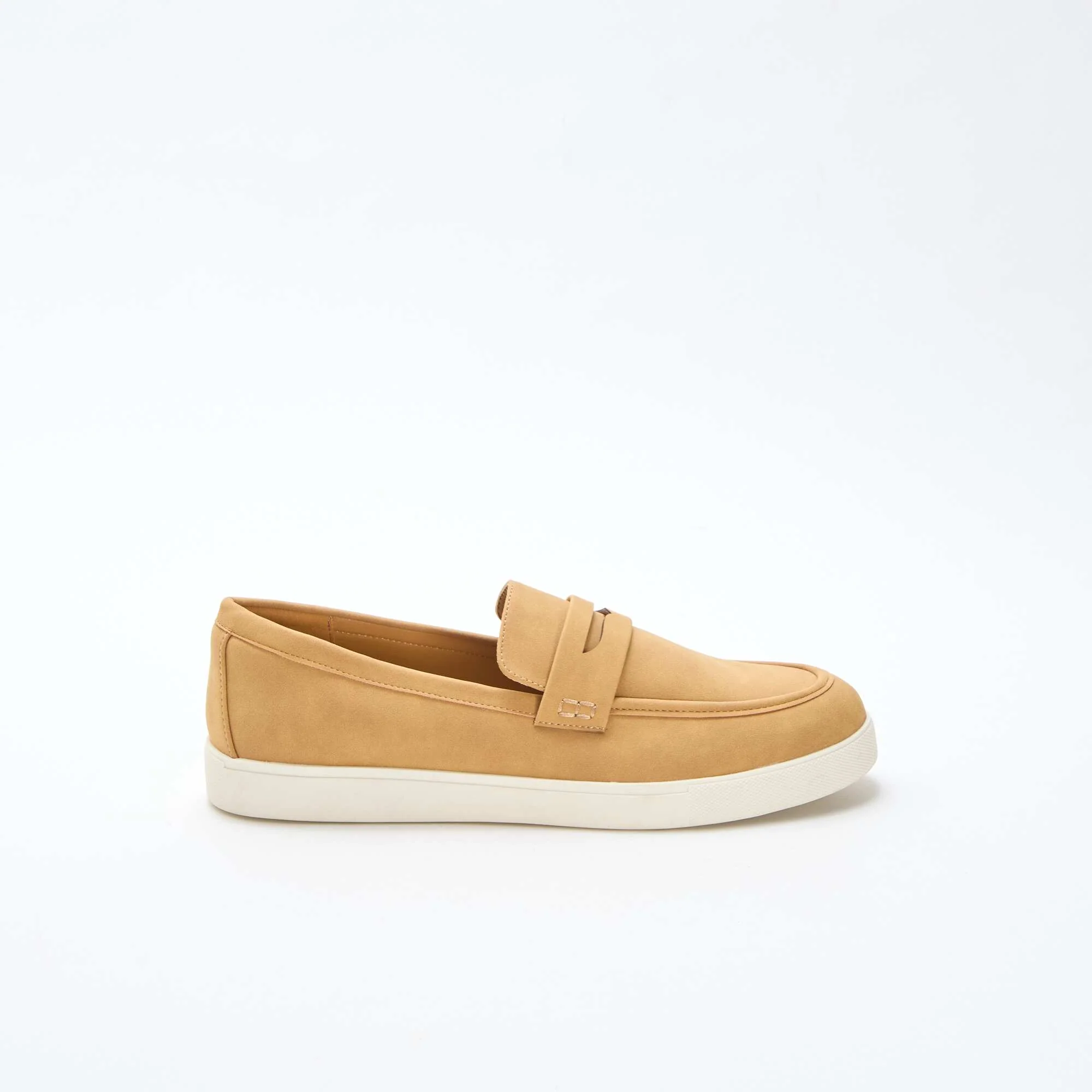 Faux Suede Moccasins BROWN - Image 2