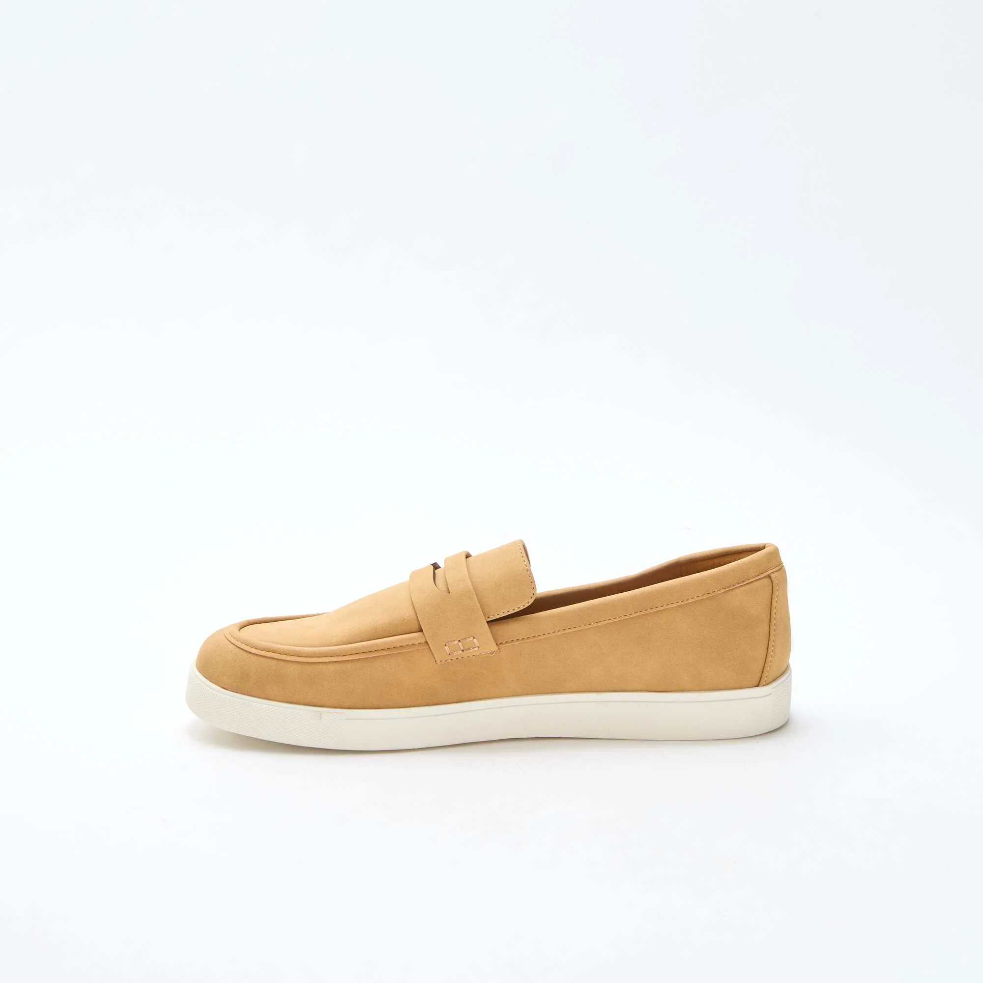 Faux Suede Moccasins BROWN - Image 4