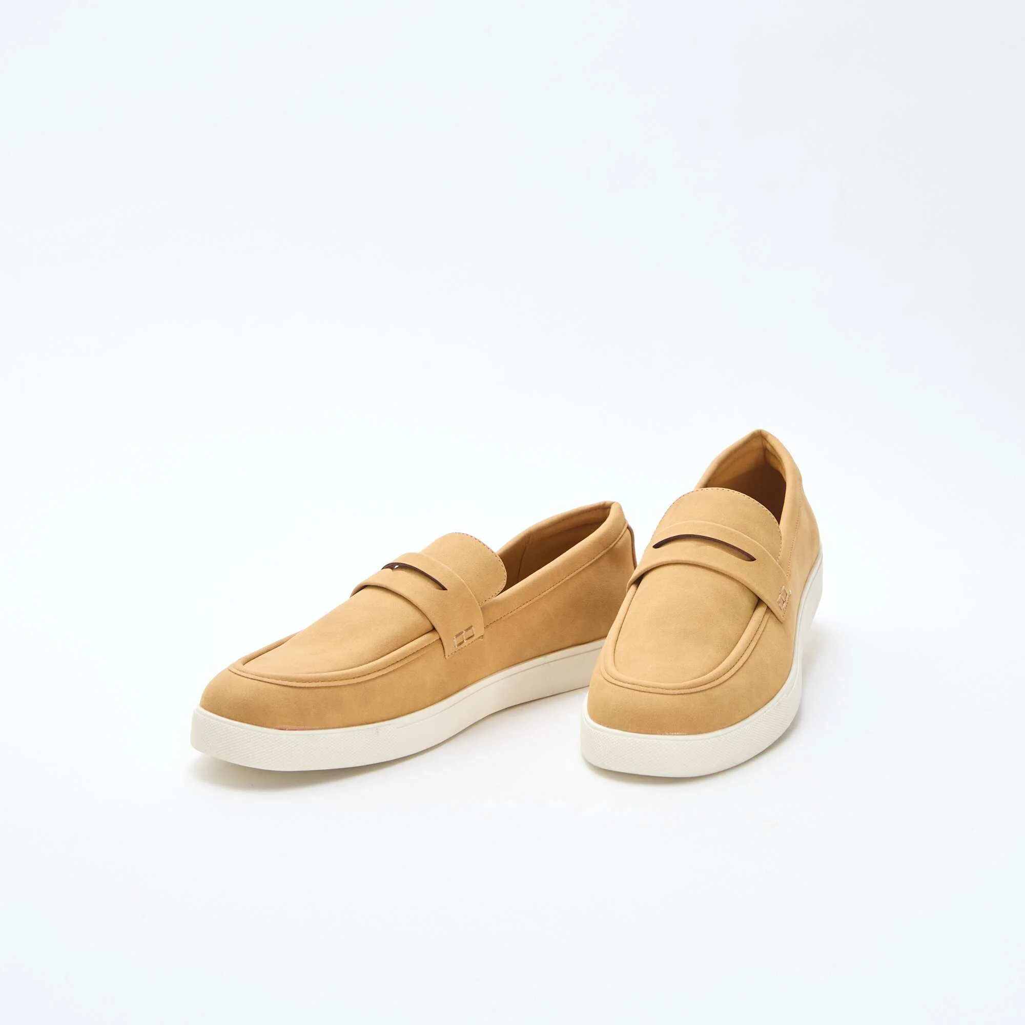 Faux Suede Moccasins BROWN - Image 5