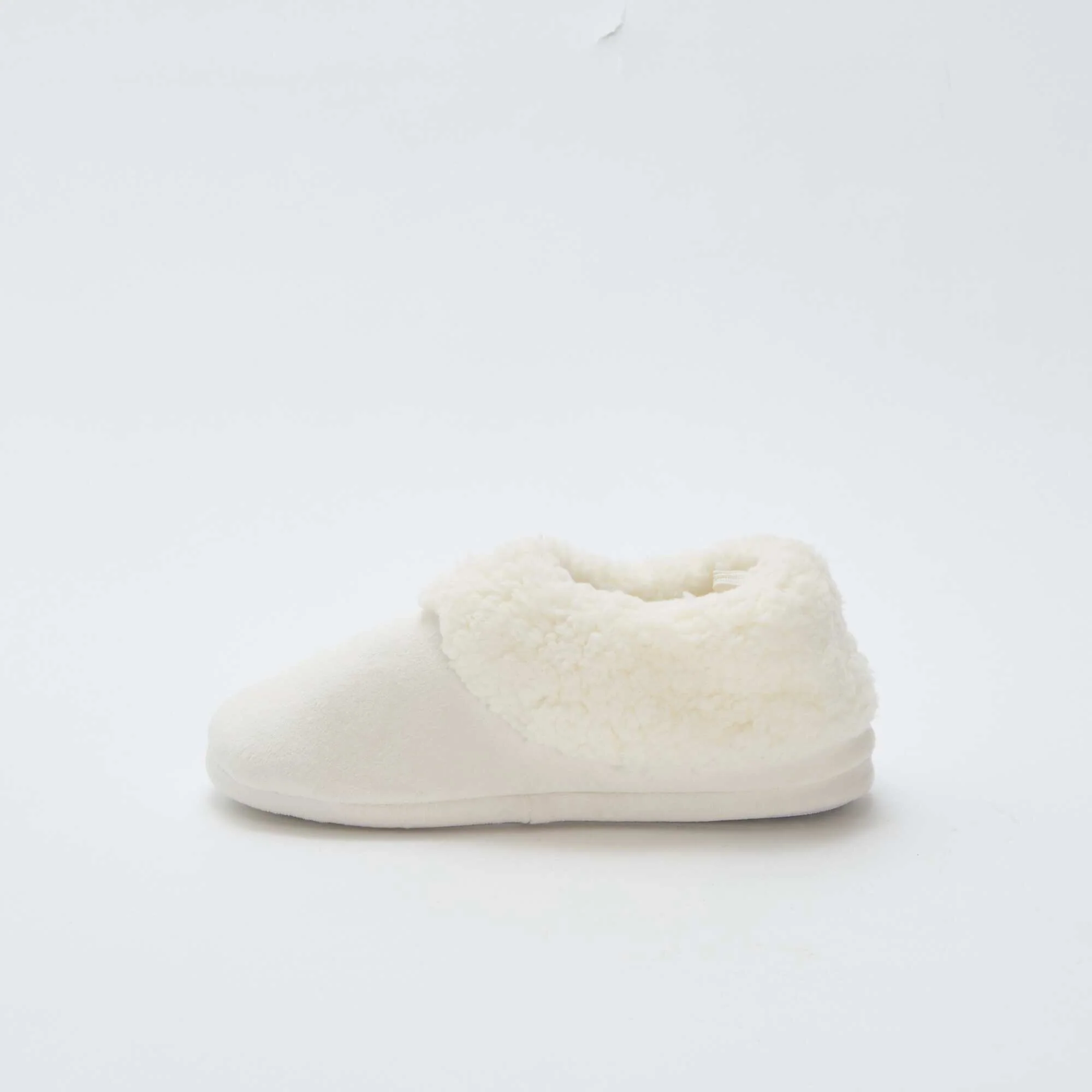 Faux Suede Slippers BEIGE - Image 4