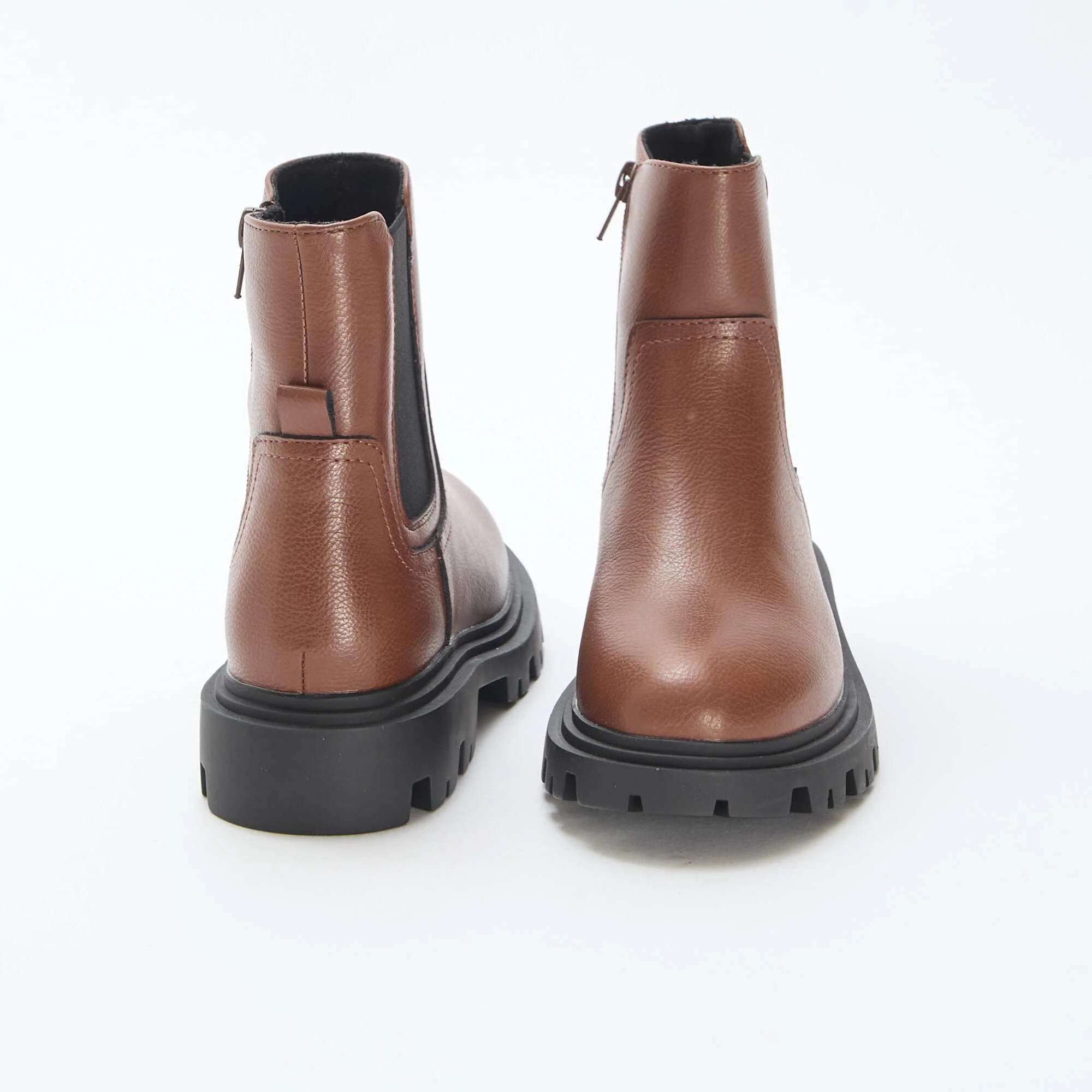 Fitted High Boots BROWN - Image 3