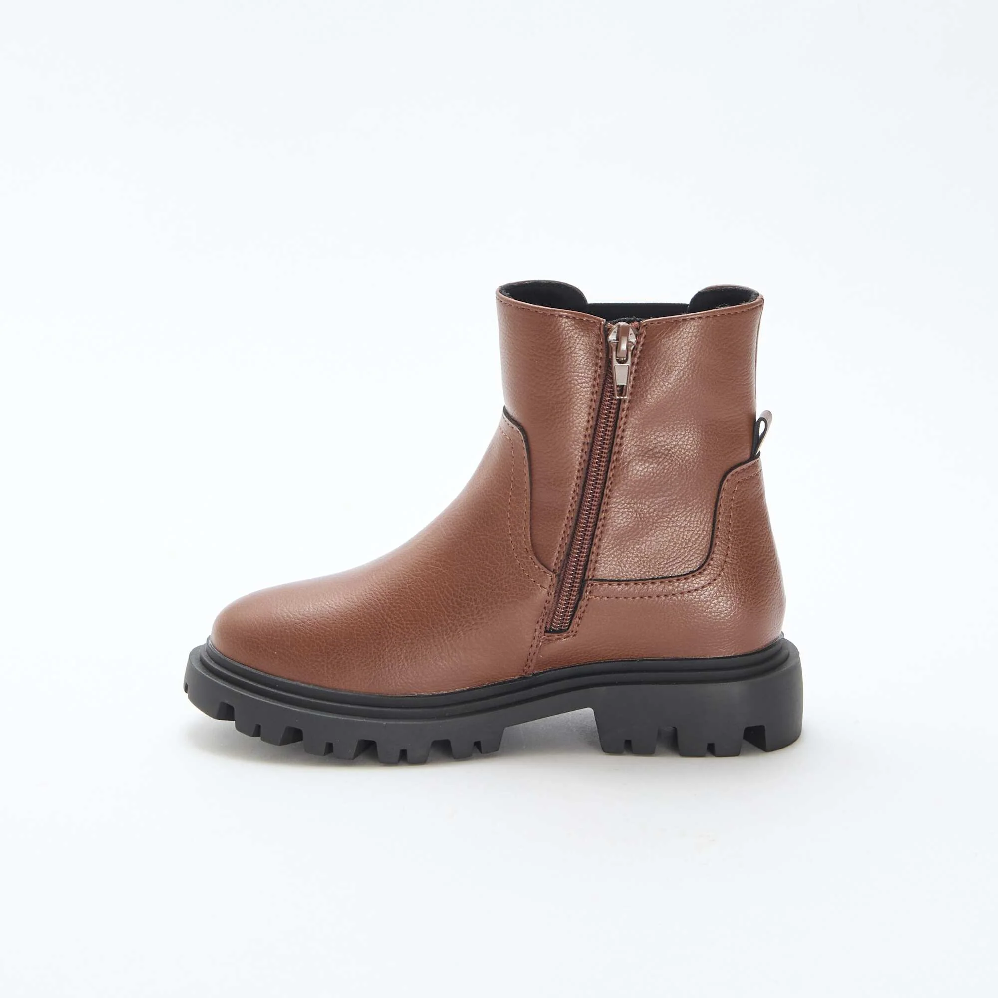 Fitted High Boots BROWN - Image 4