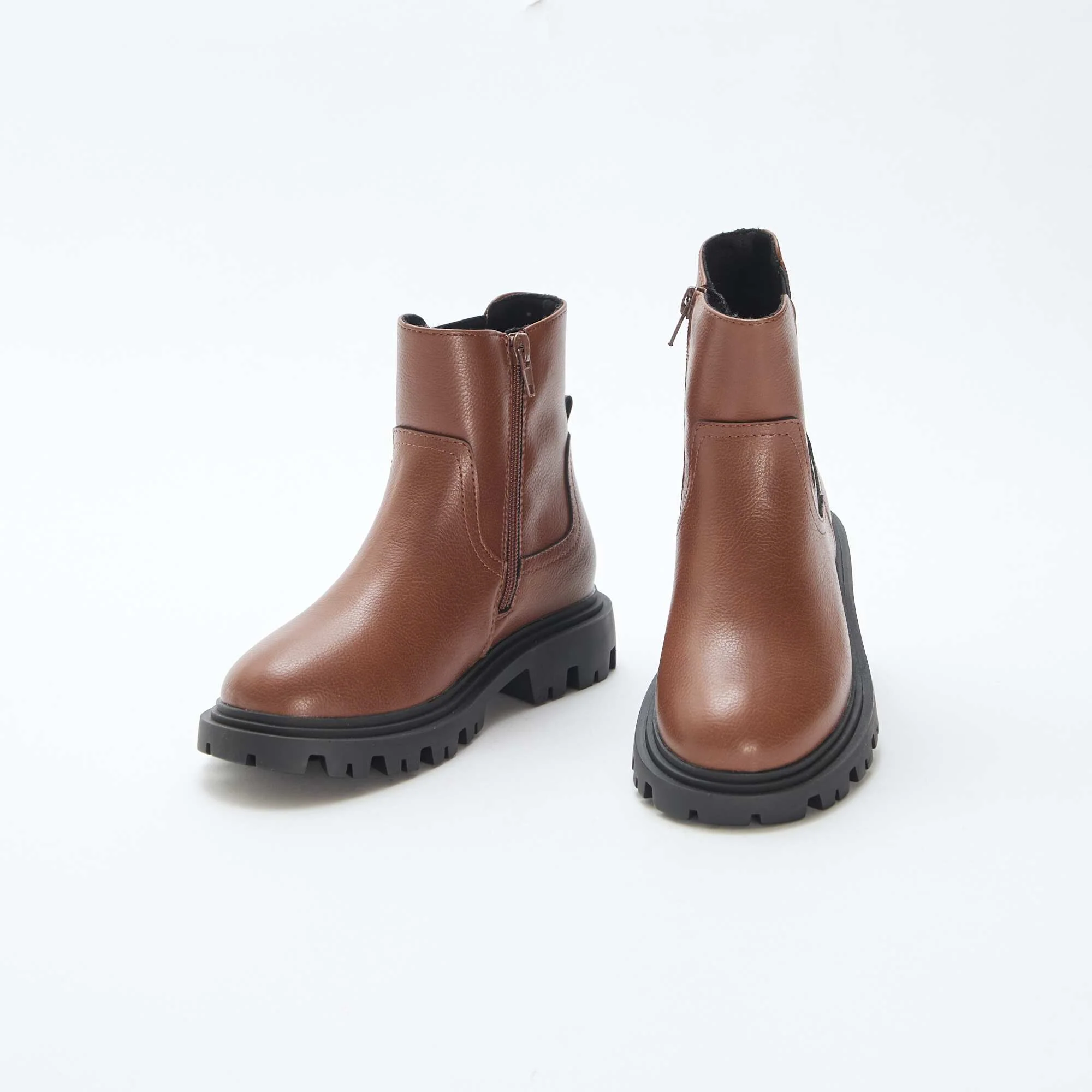 Fitted High Boots BROWN - Image 5