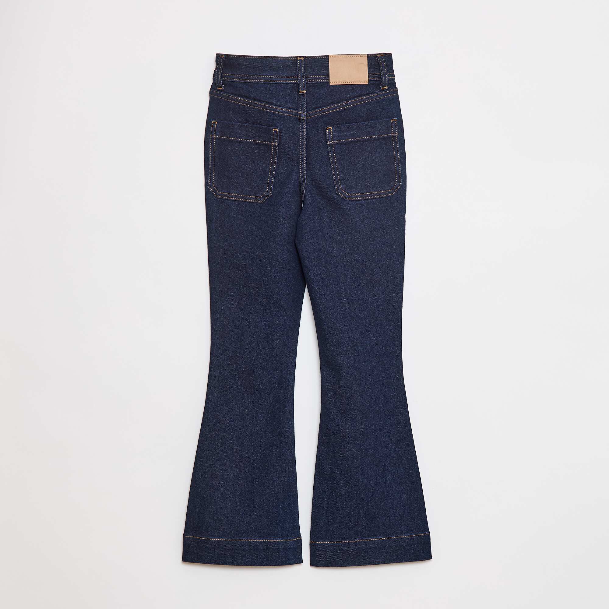 Flared/bootcut jeans with patch pockets BLUE - Image 2