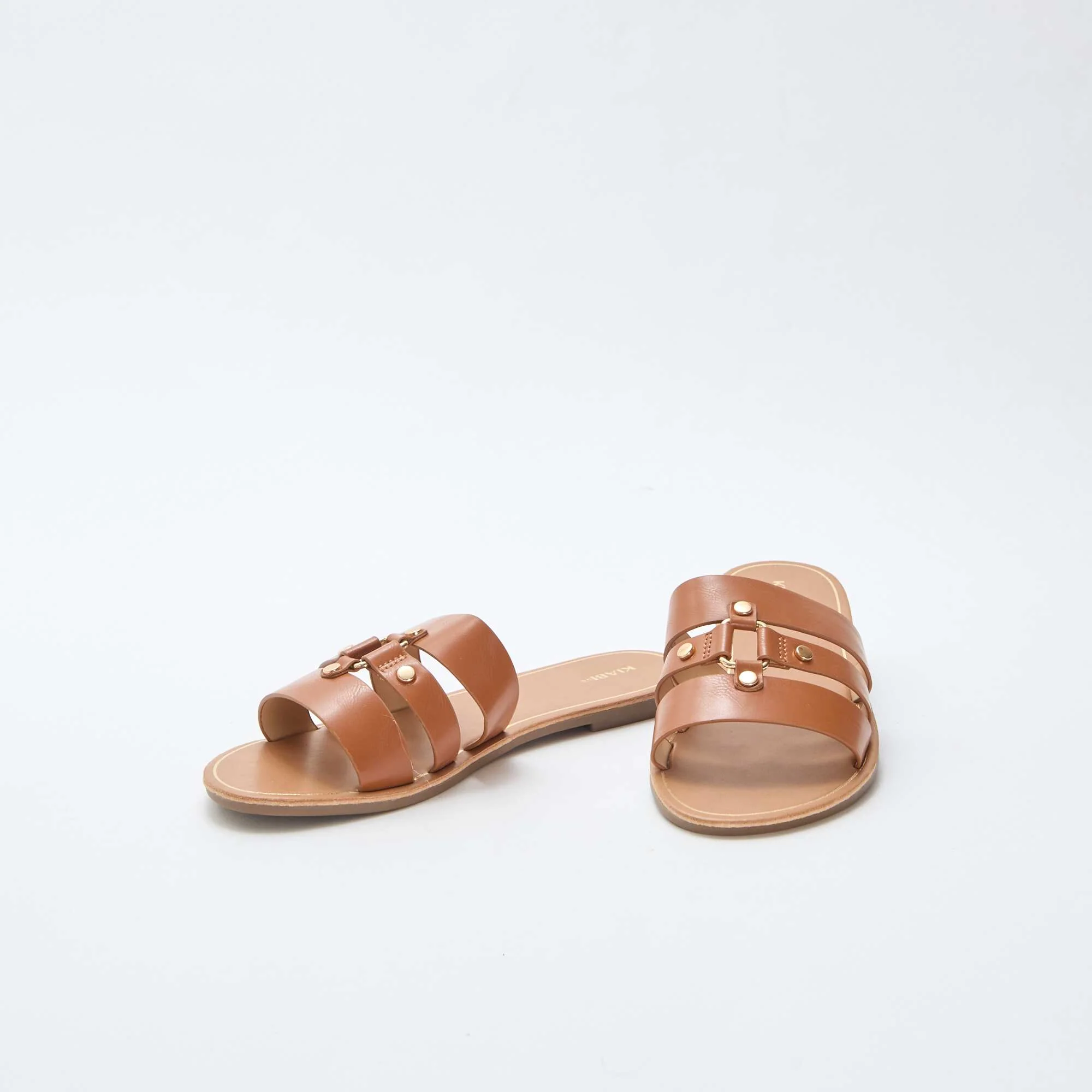 Flat Mules BROWN - Image 5