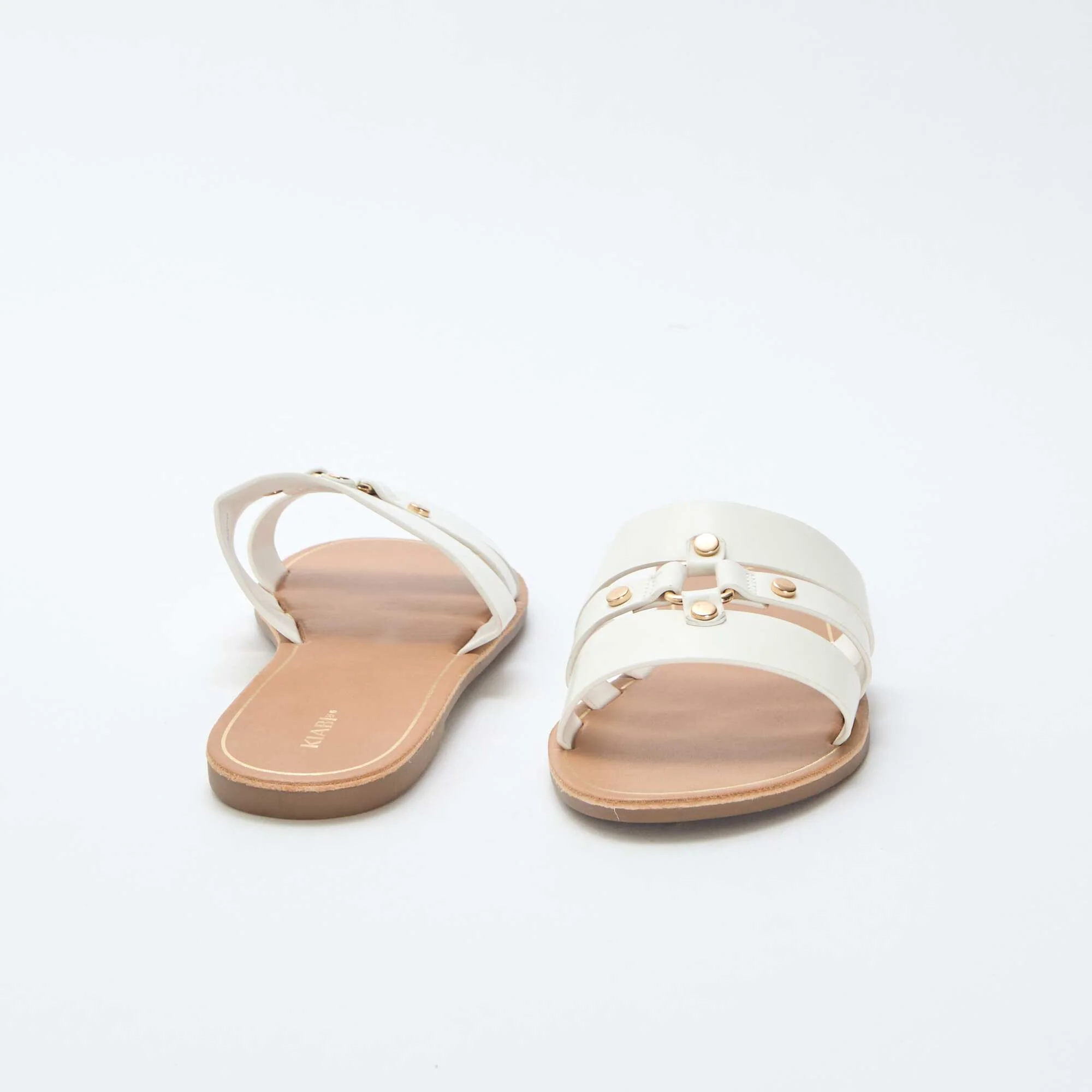 Flat Mules WHITE - Image 3