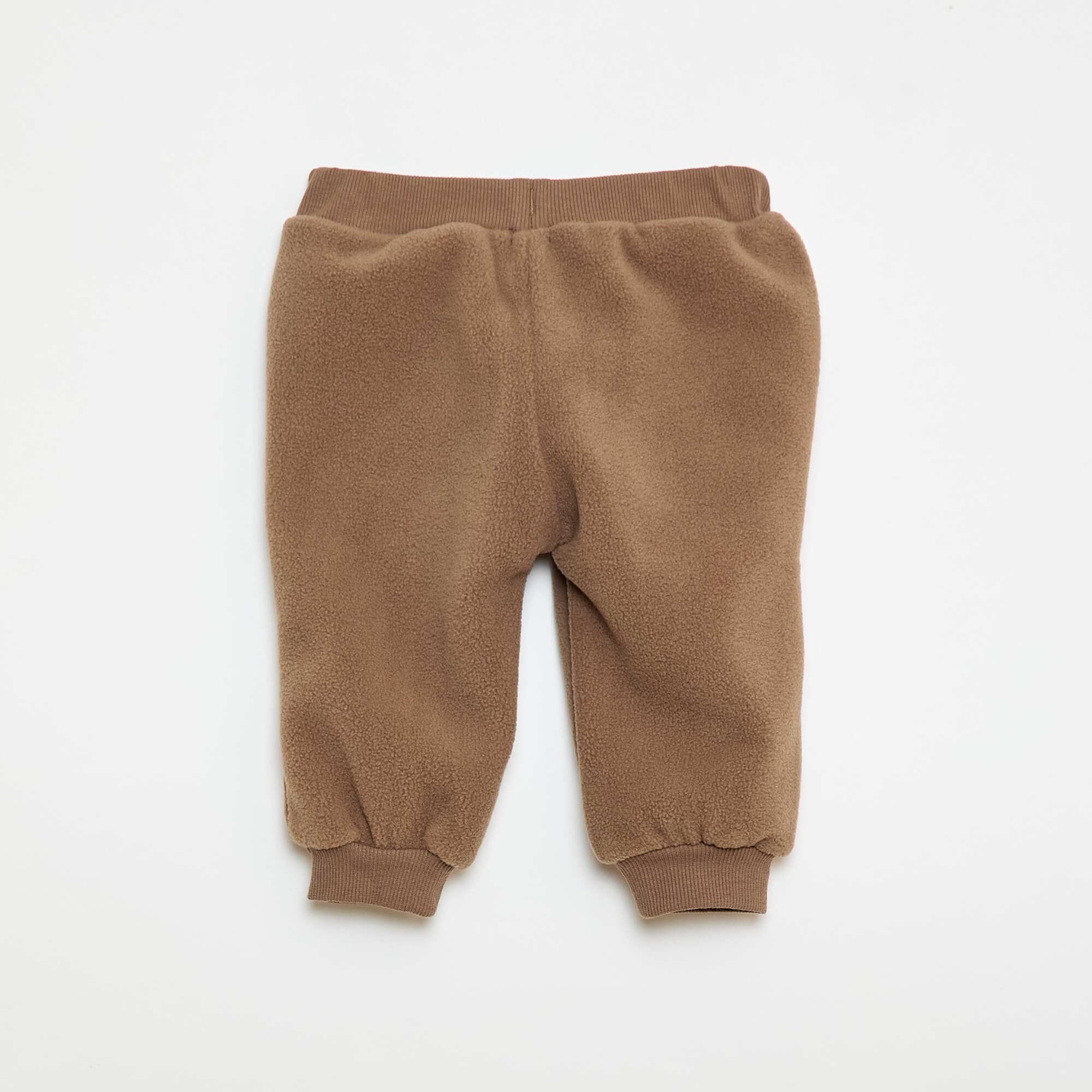 Fleece Jogger Pants BROWN - Image 2