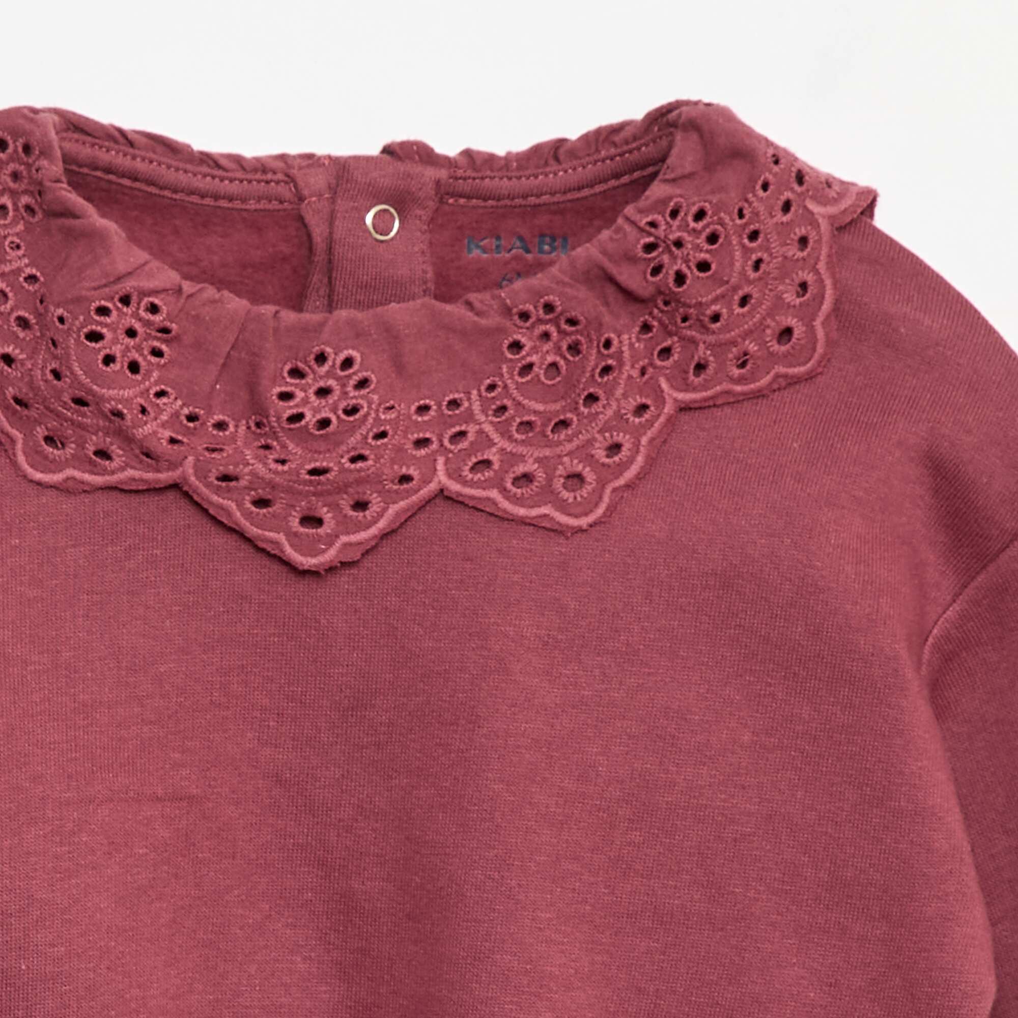 Fleece Jogger Set + Sweatshirt - 2 Piece PINK - Image 3