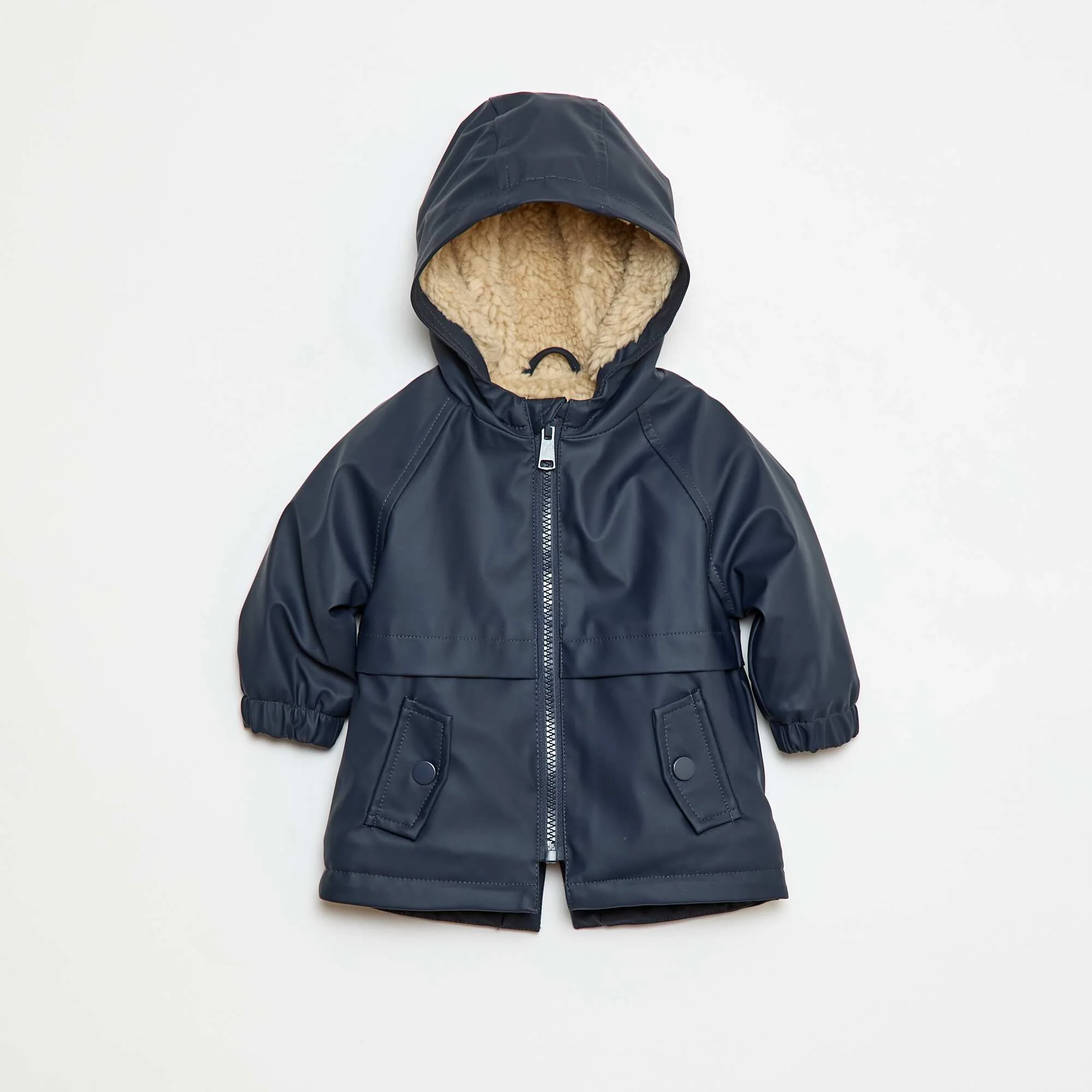 Fleece Lined Parka BLUE