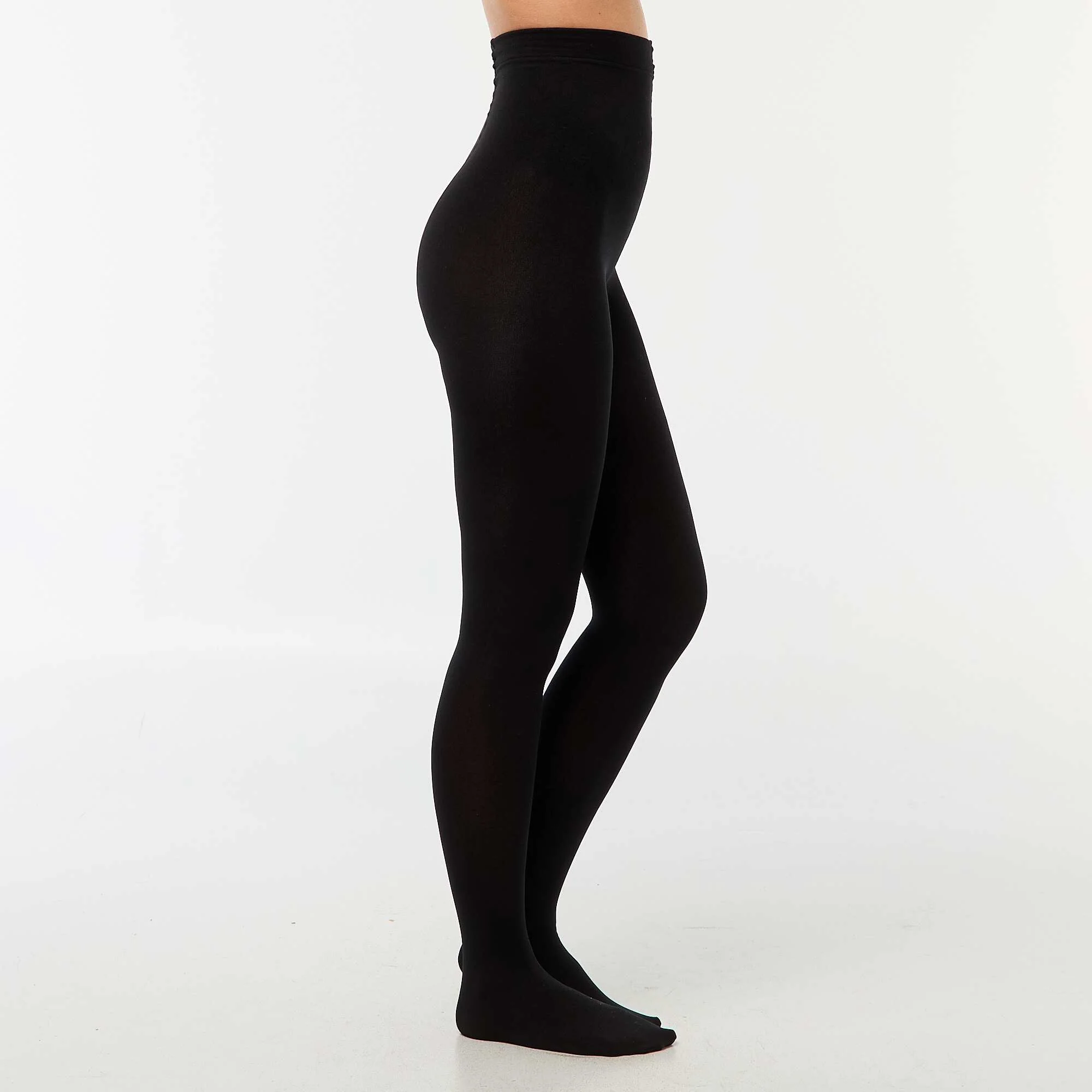 Fleece-Lined Tights BLACK - Image 3