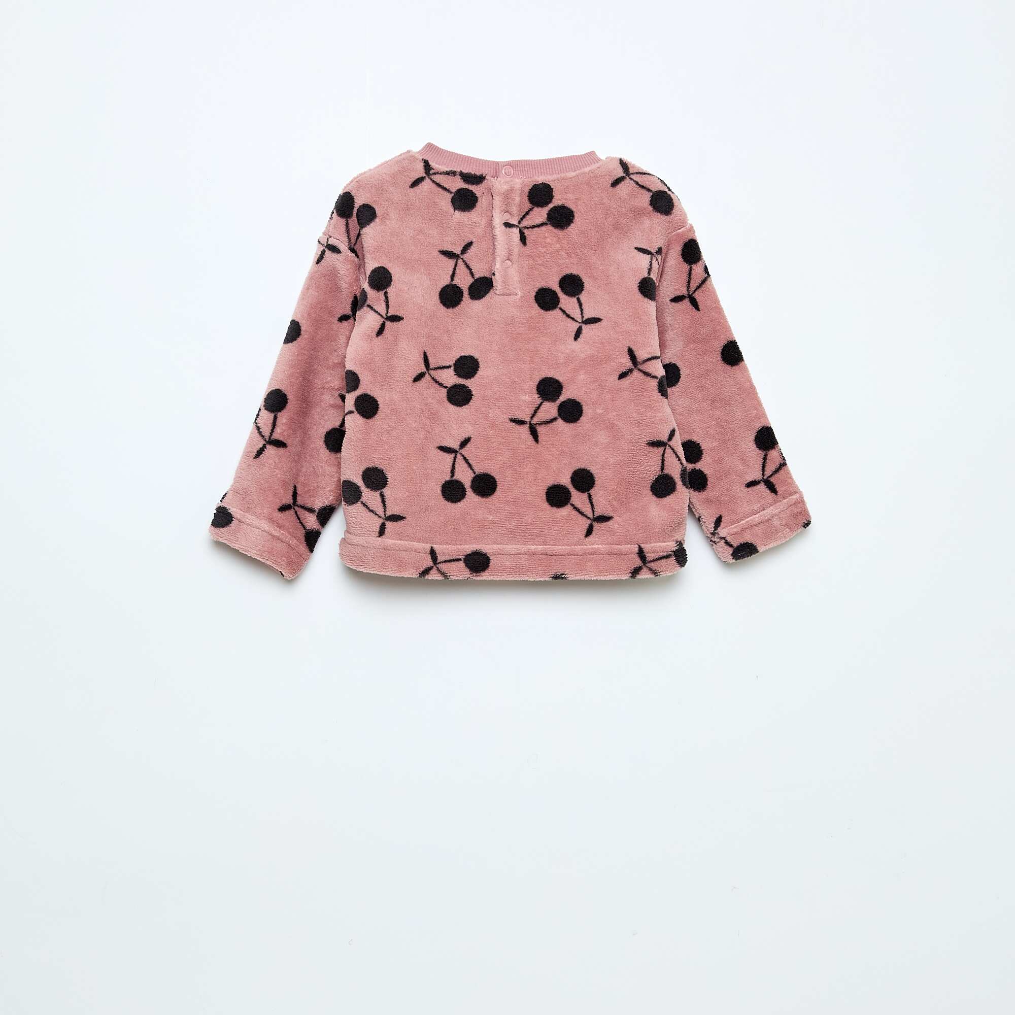 Fleece Long Pyjama Set - 2 pieces PINK - Image 4