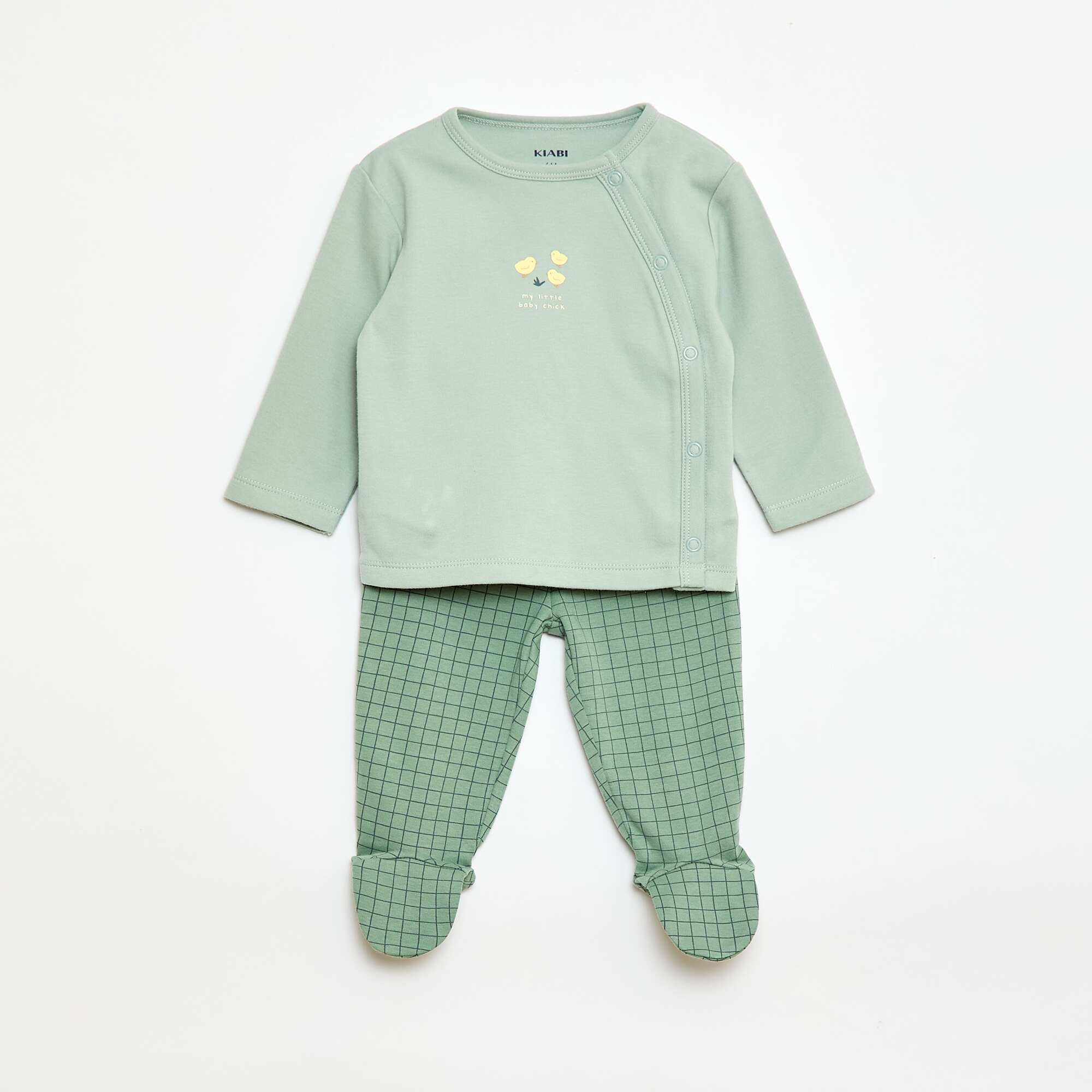 Fleece Pajama Set - 2 Pieces GREEN
