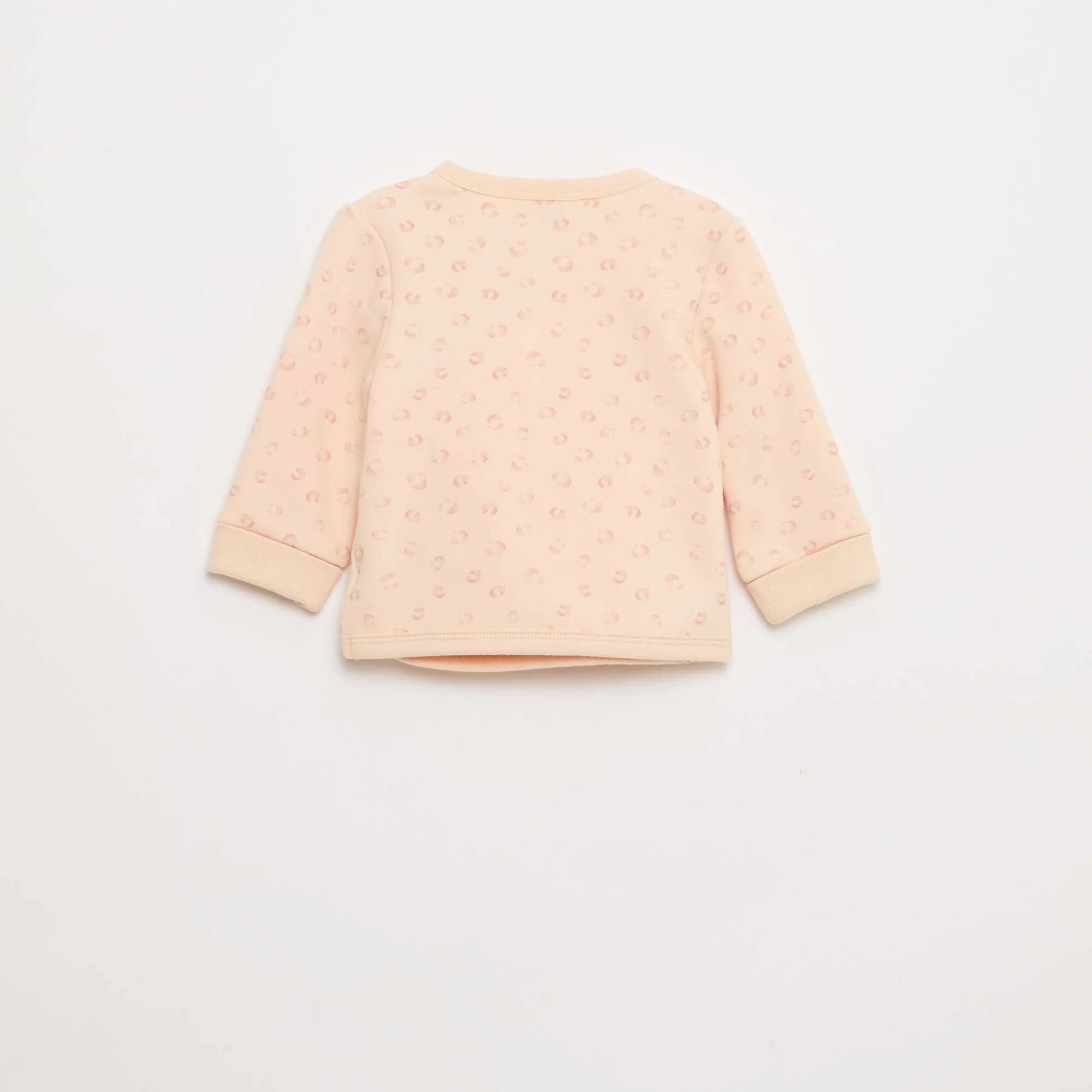 Fleece Sweatshirt + Pants Set - 2 Pieces PINK - Image 4
