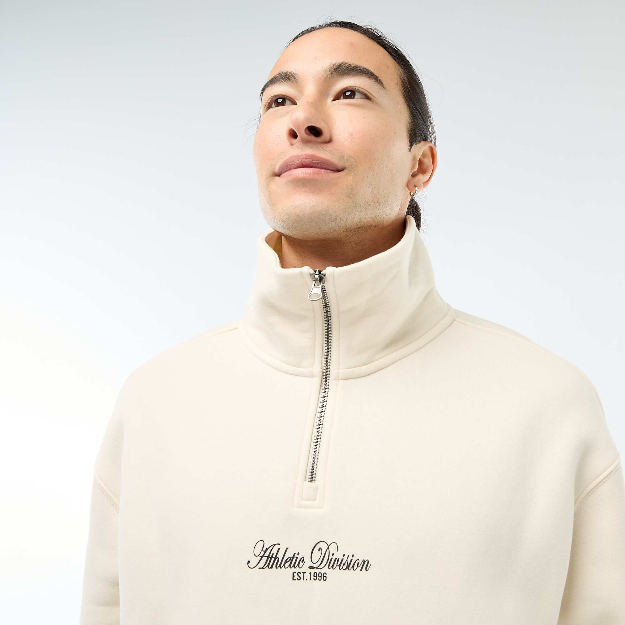 Fleece Trucker Sweatshirt BEIGE - Image 4