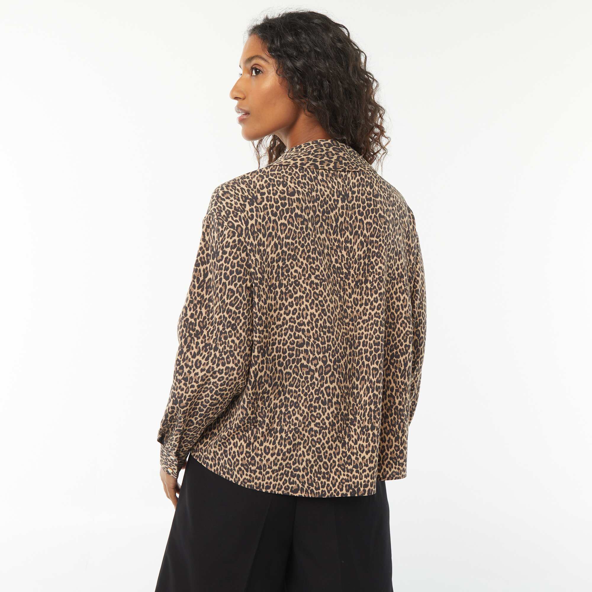 Flowing blouse BEIGE - Image 4
