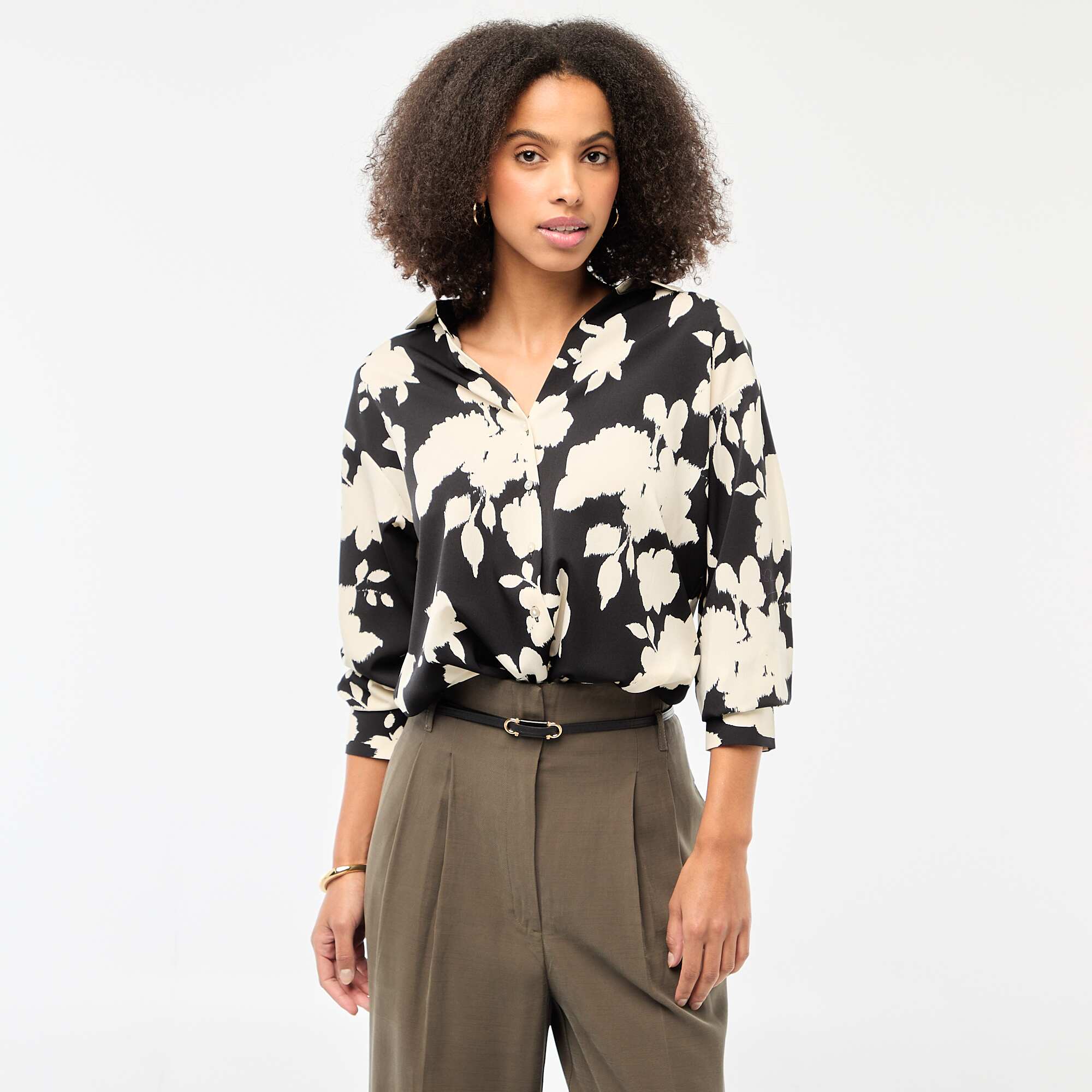 Flowing blouse BLACK