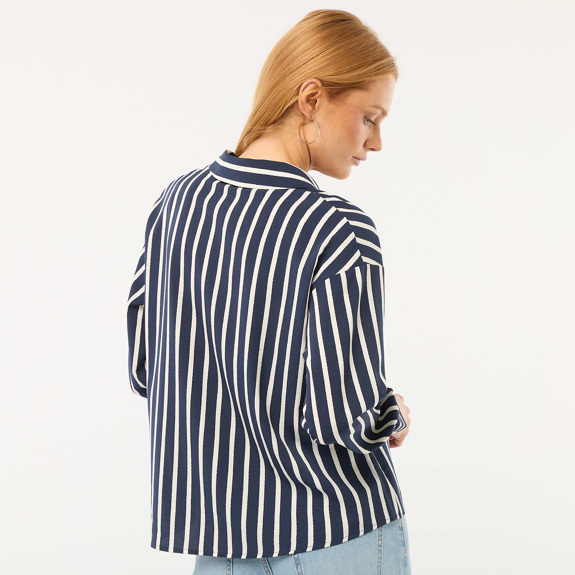 Flowing blouse BLUE - Image 4