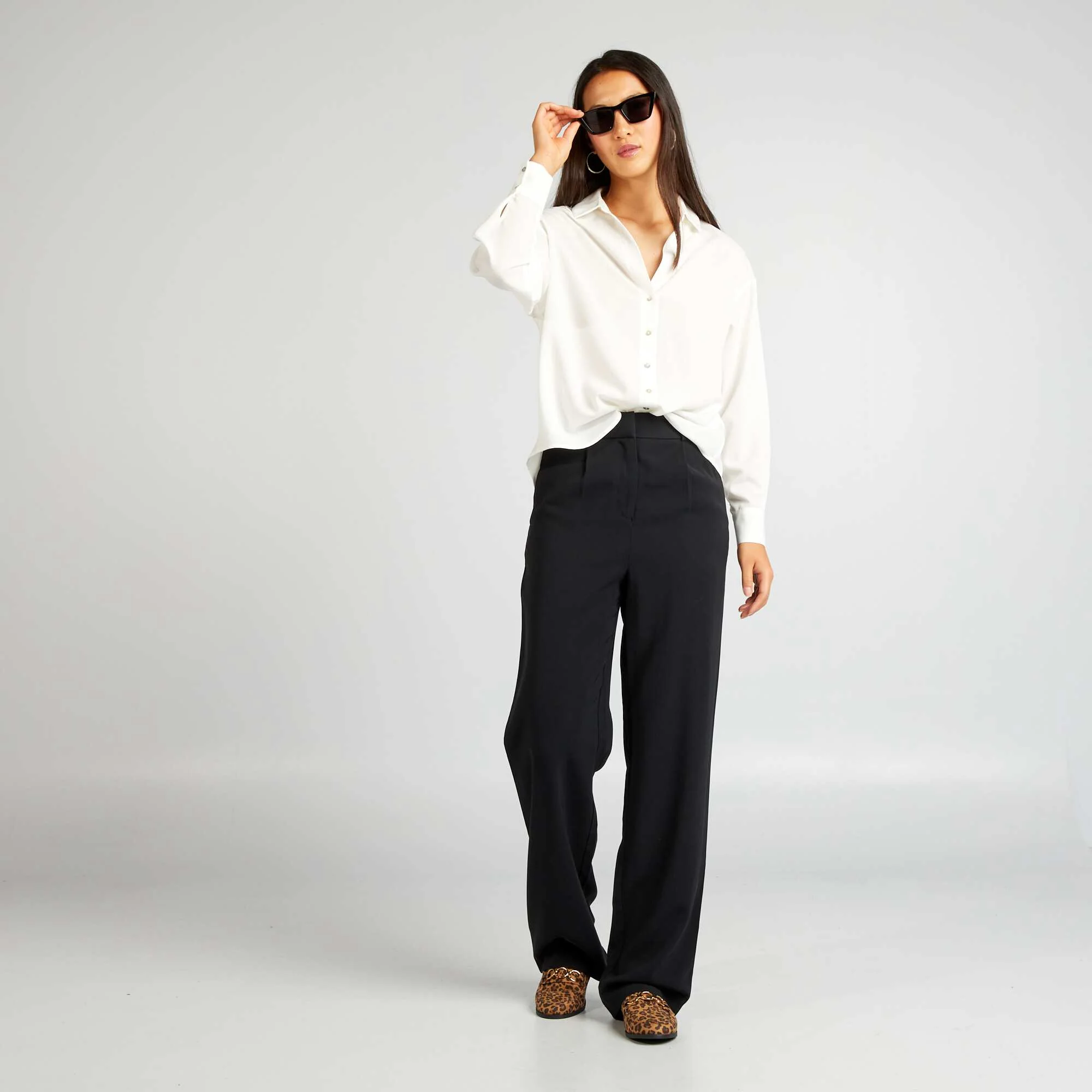 Flowing blouse WHITE - Image 2
