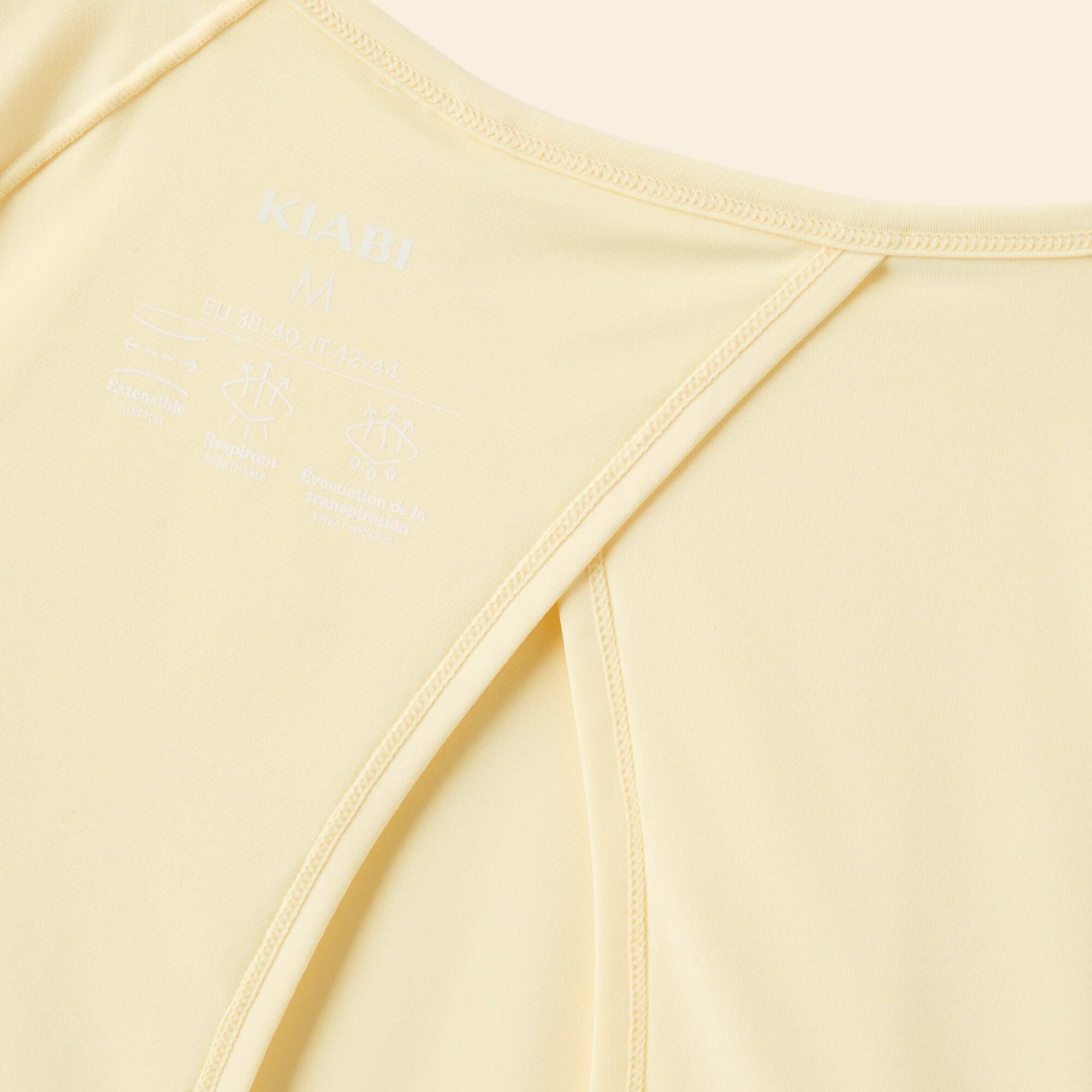 Flowy T-shirt with Back Slit YELLOW - Image 2