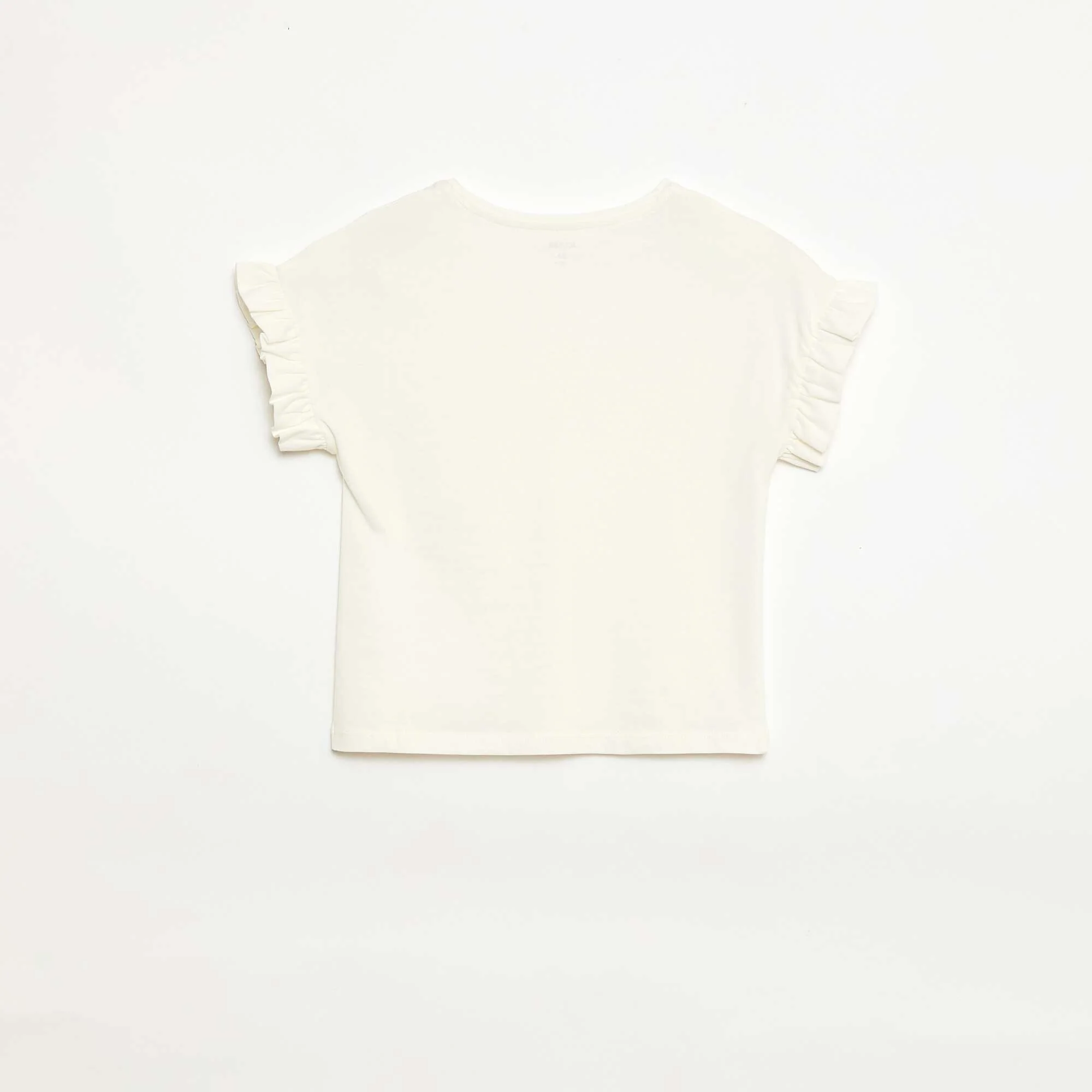 Flutter Sleeve T-shirt WHITE - Image 4