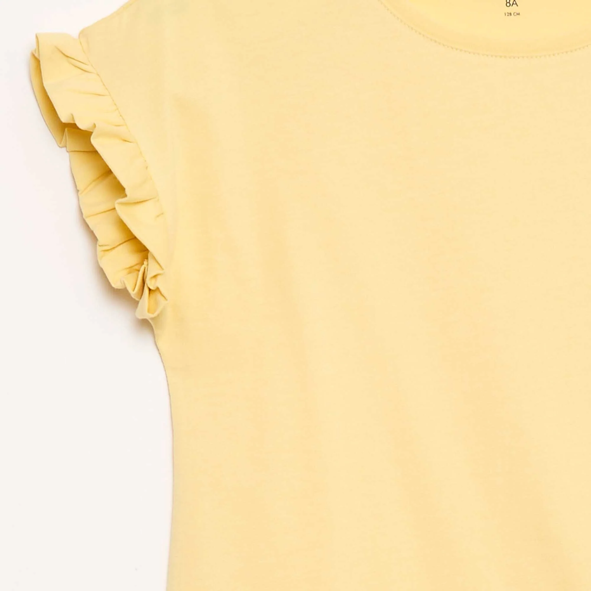Flutter Sleeve T-shirt YELLOW - Image 2