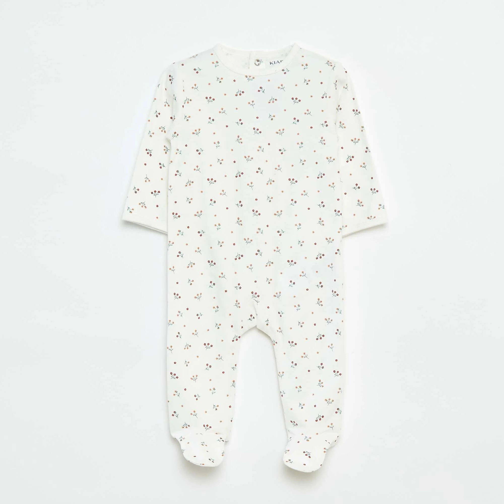Fox sleepsuit with press-stud fastening at the back BEIGE