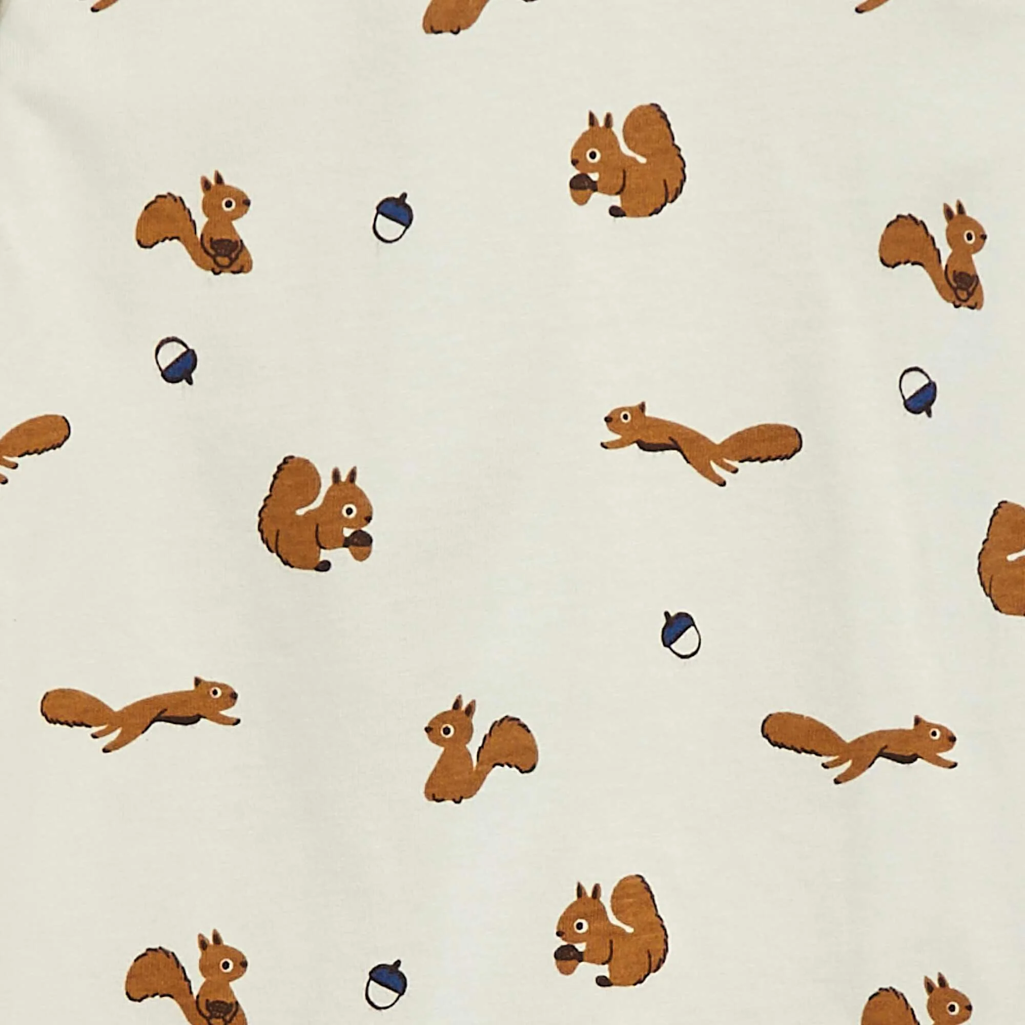 Fox sleepsuit with press-stud fastening at the back BROWN - Image 2