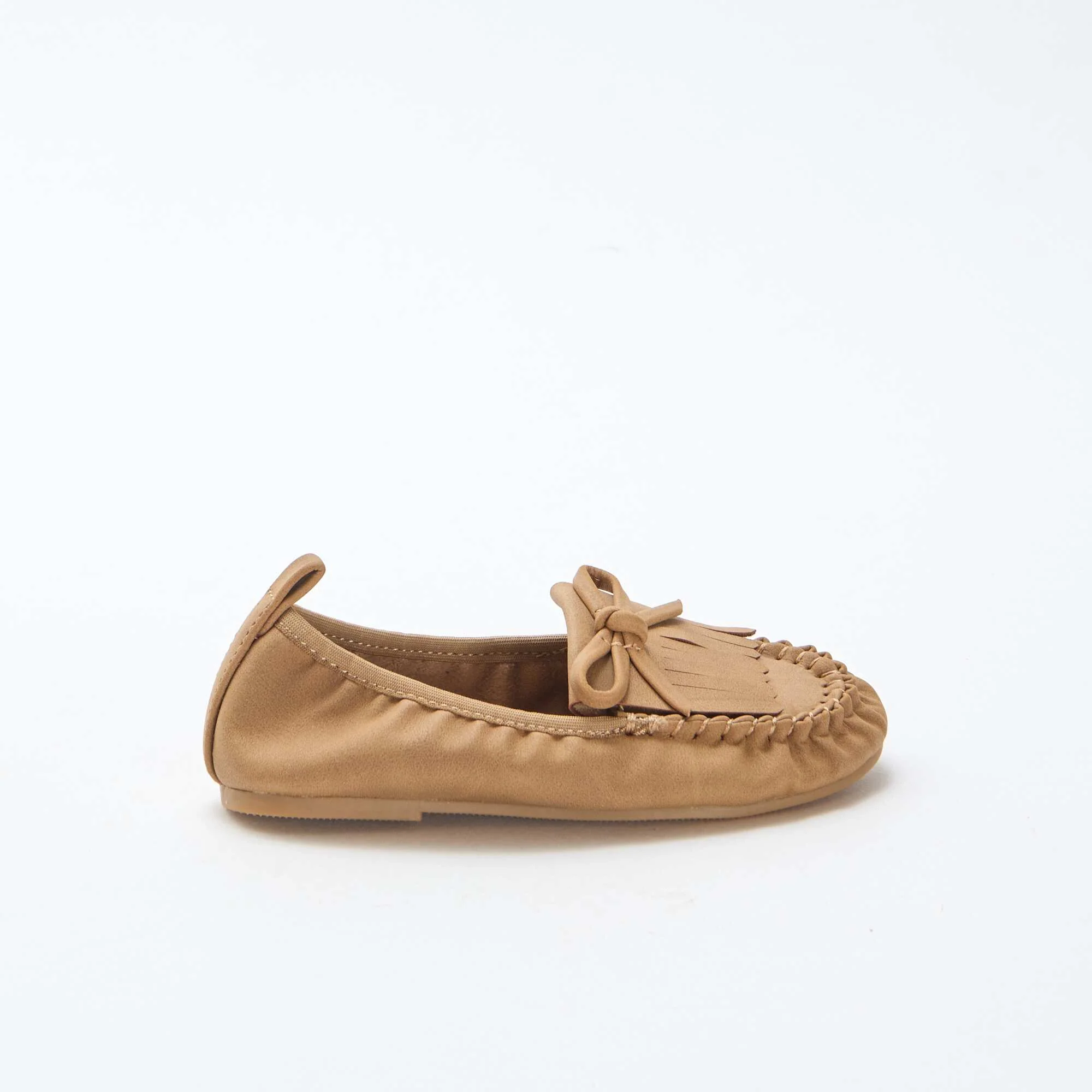 Fringed Ballerina Flats BEIGE - Image 2